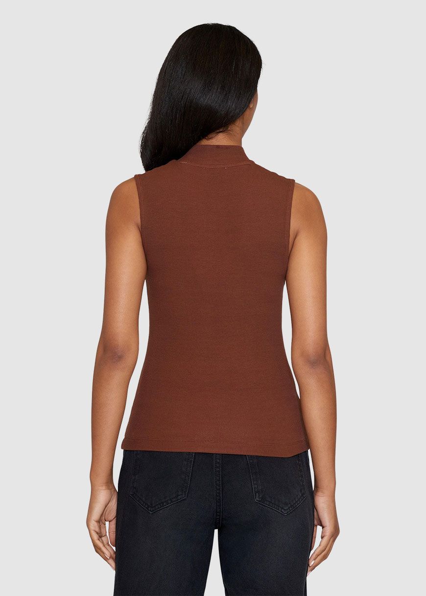 High Neck Rib Top High Neck Rib Top