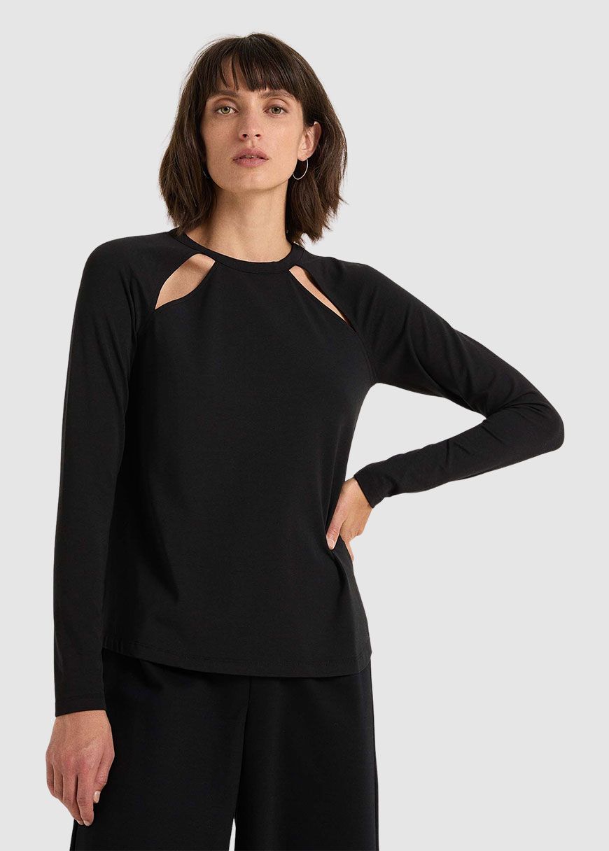 Raglanshirt mit Cut-Out Raglanshirt mit Cut-Out