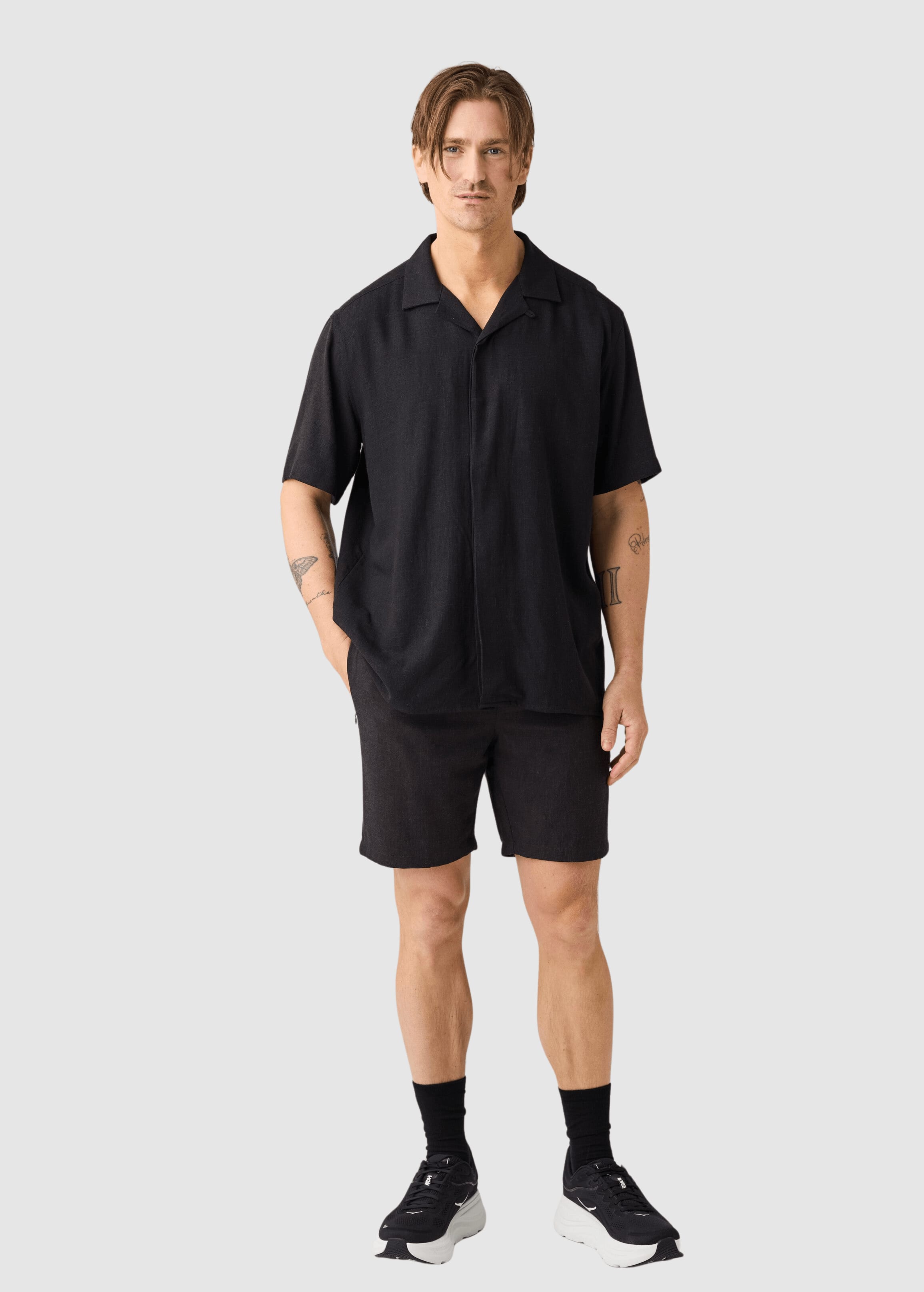 Astral Comfort Linen-MIX Shorts Black Jet Astral Comfort Linen-MIX Shorts Black Jet