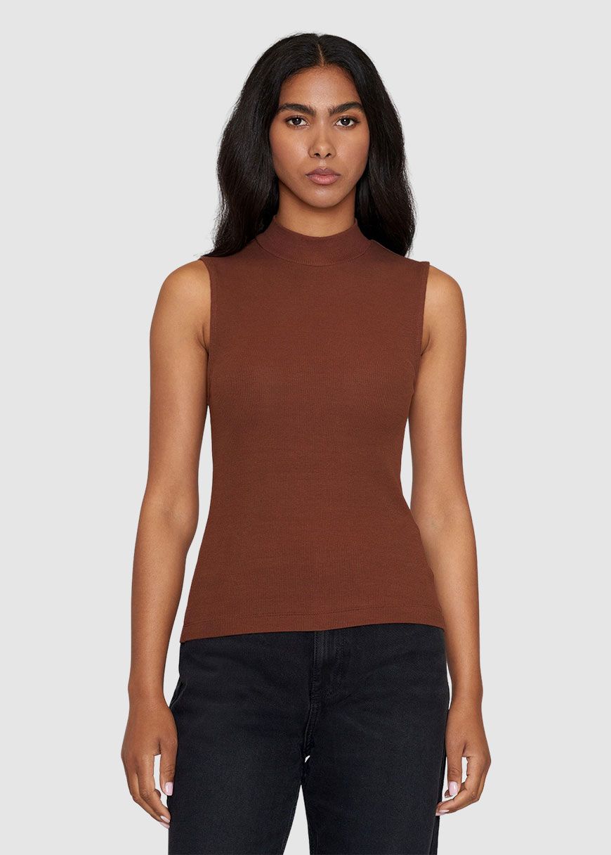 High Neck Rib Top High Neck Rib Top