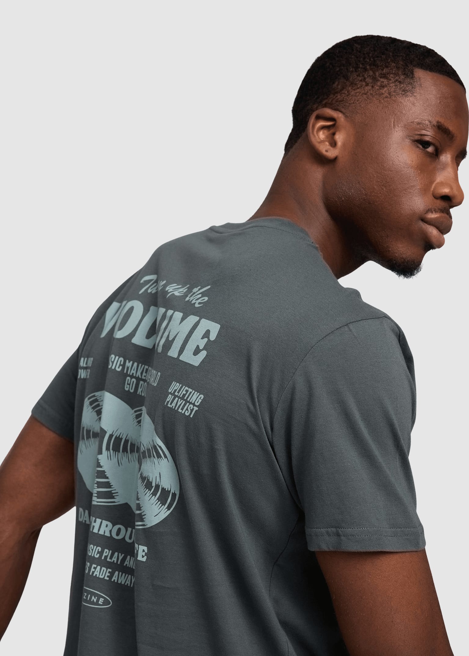 Back Print T-Shirt Bottle Records Back Print T-Shirt Bottle Records