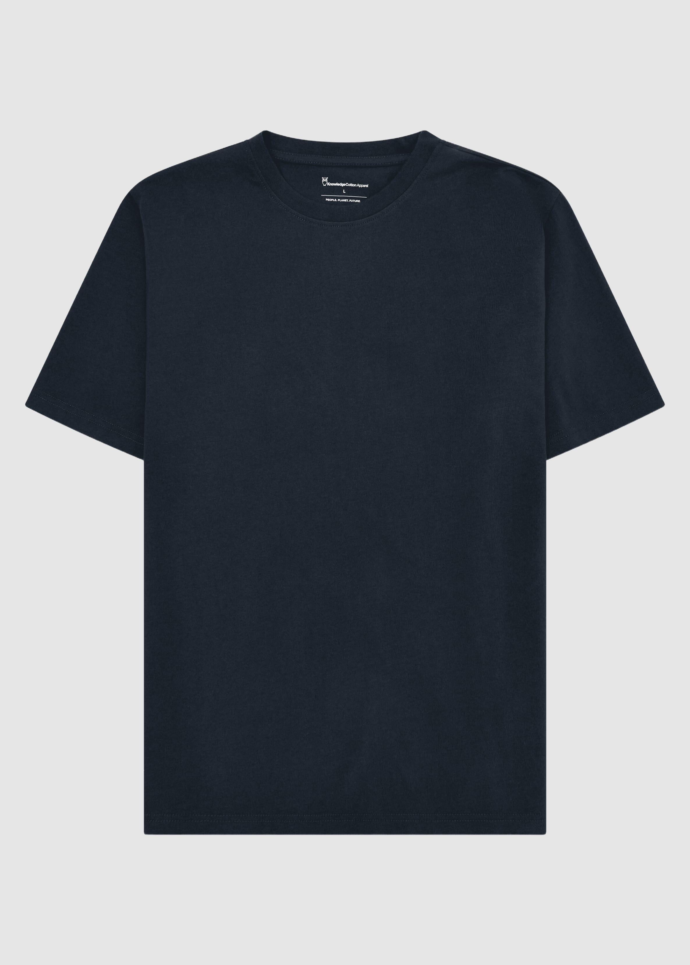 knowledge-cotton-apparel-basic-t-shirt-total-eclipse-1.jpeg Basic T-Shirt Total Eclipse