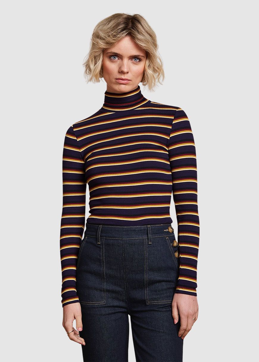 Rollneck Top Century Stripe Rollneck Top Century Stripe