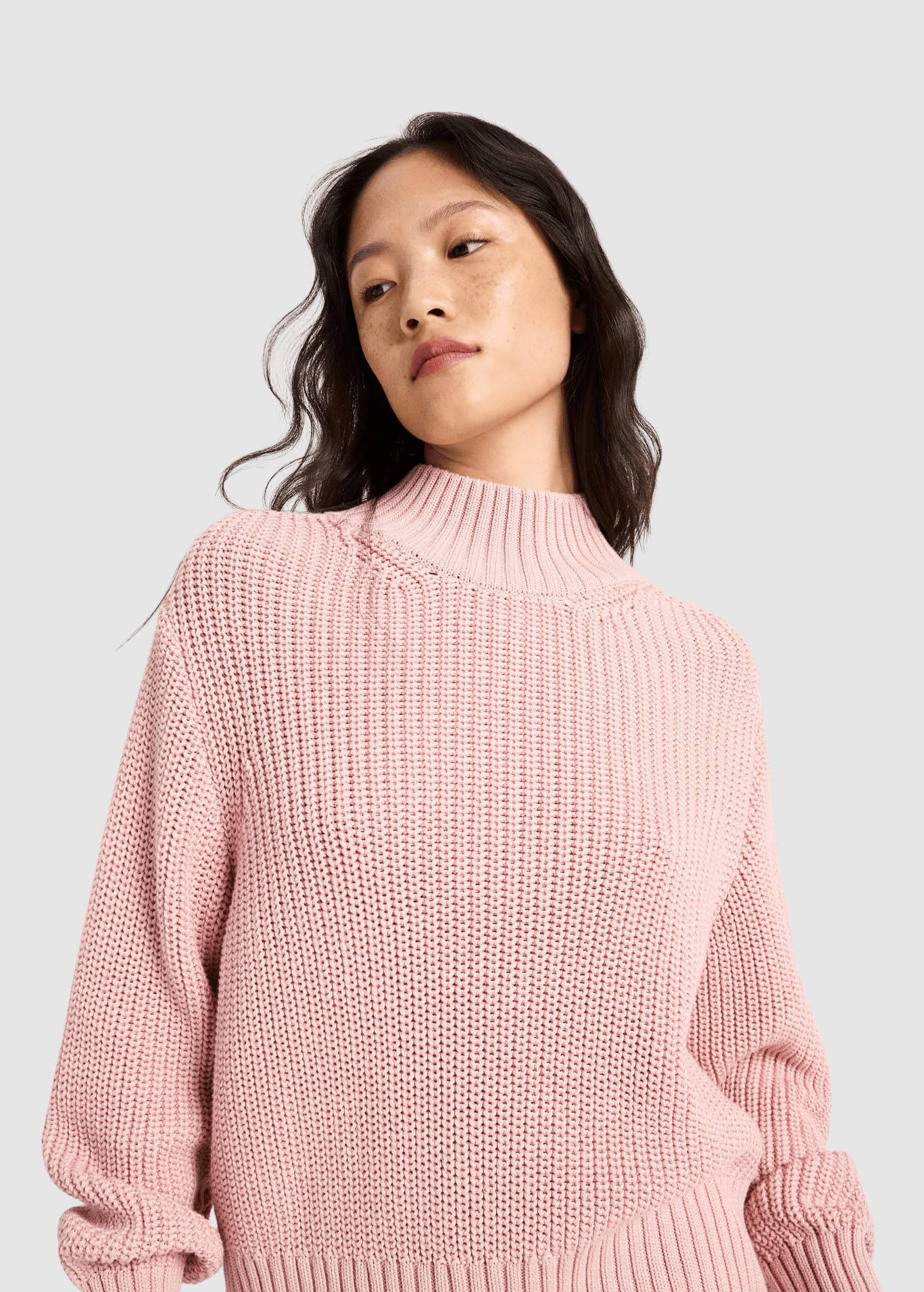 Grobstrickpullover Rose