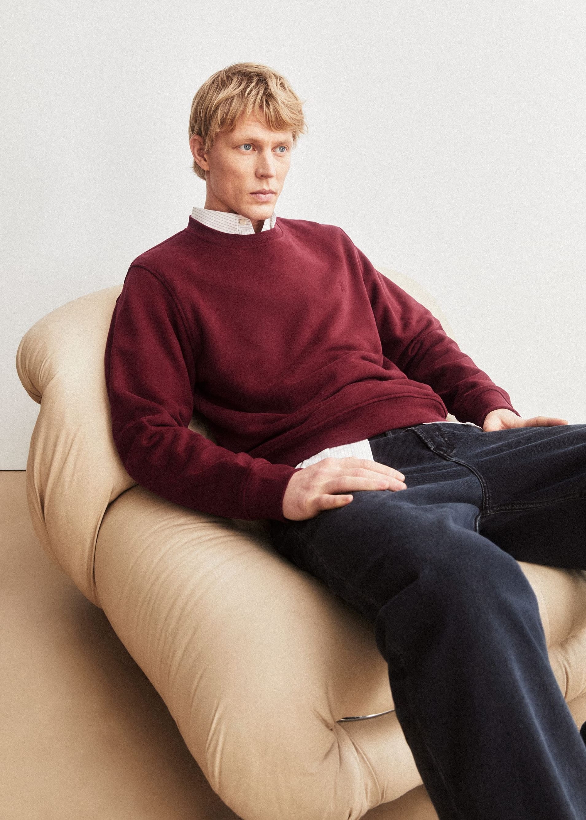 armedangels-baaro-fleece-sweatshirt-velvet-red-4.jpeg Baaro Fleece Sweatshirt Velvet Red