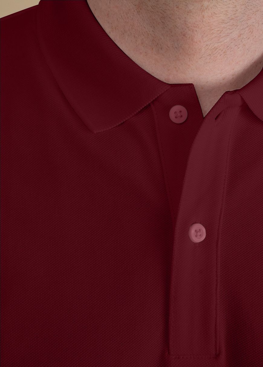 Burgundy_SA_75805_3a75af94c8 Classic Poloshirt Man