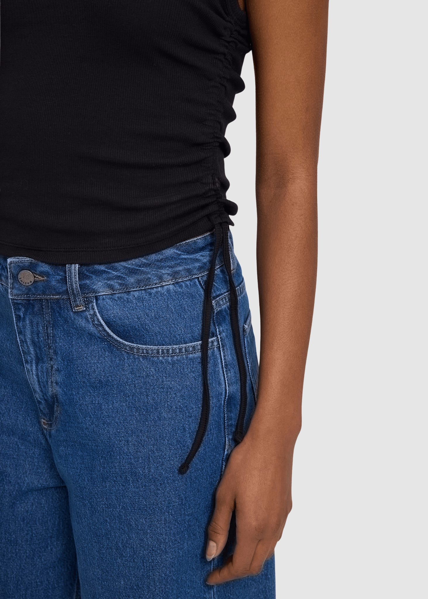 Tie Detail Tanktop Black