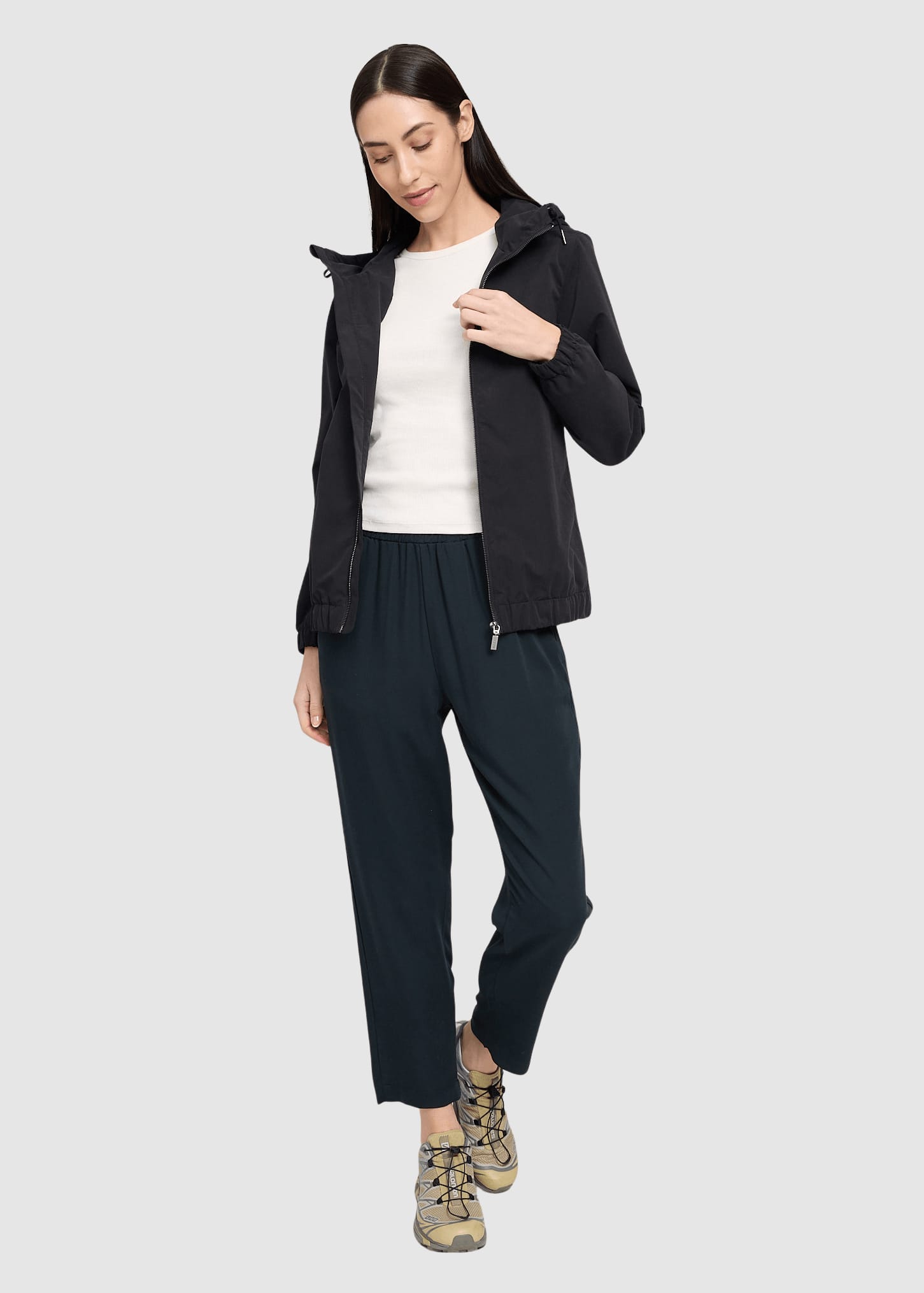 Straight Leg Viscose Pants Black Straight Leg Viscose Pants Black