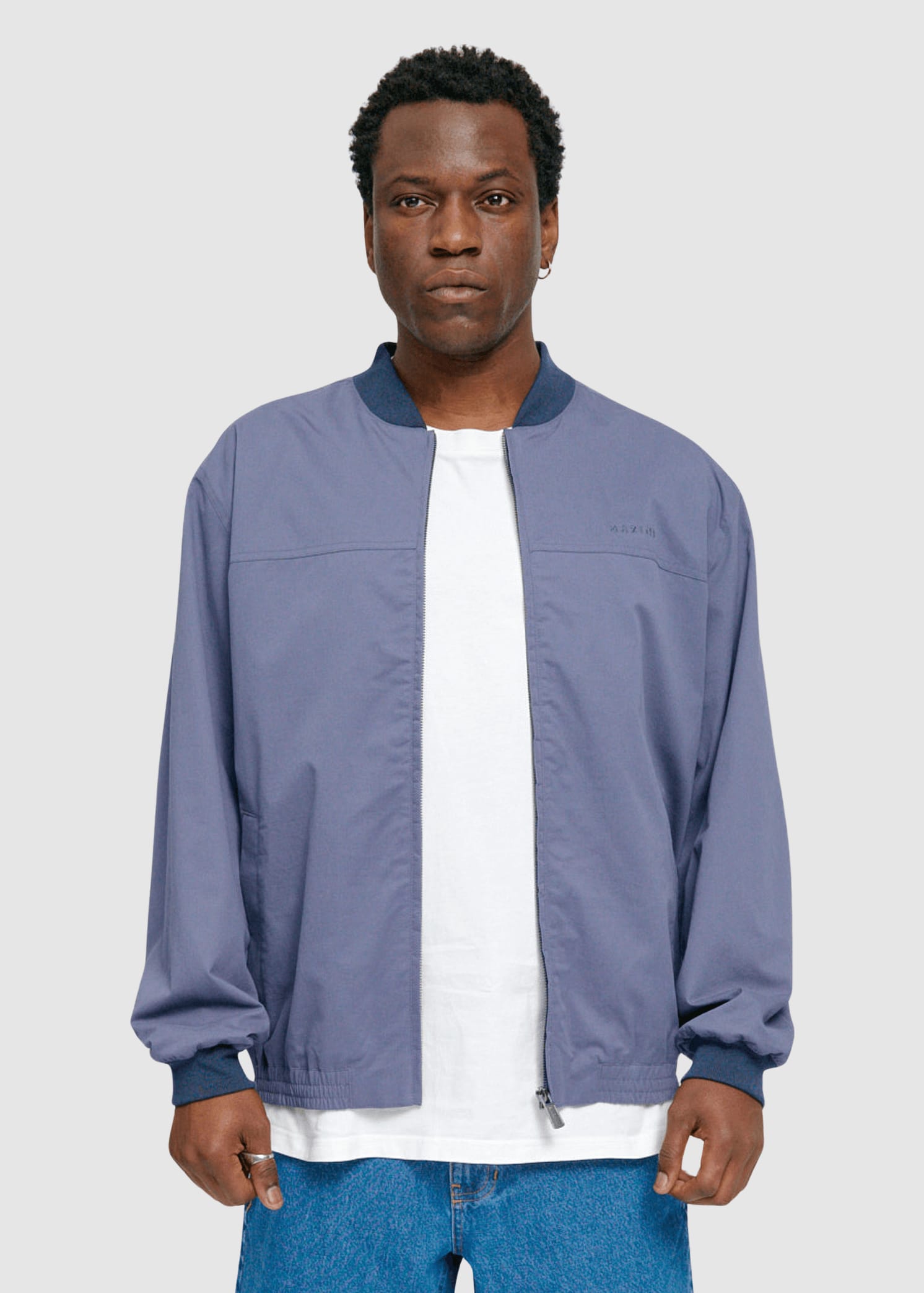 Natural Bomber Jacket Nightshadow Blue Natural Bomber Jacket Nightshadow Blue