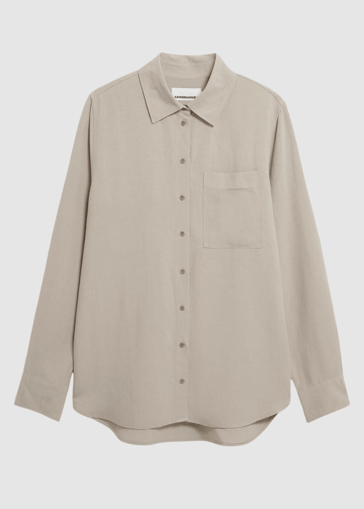 Linen Blend Shirt Blouse Sandstone Linen Blend Shirt Blouse Sandstone