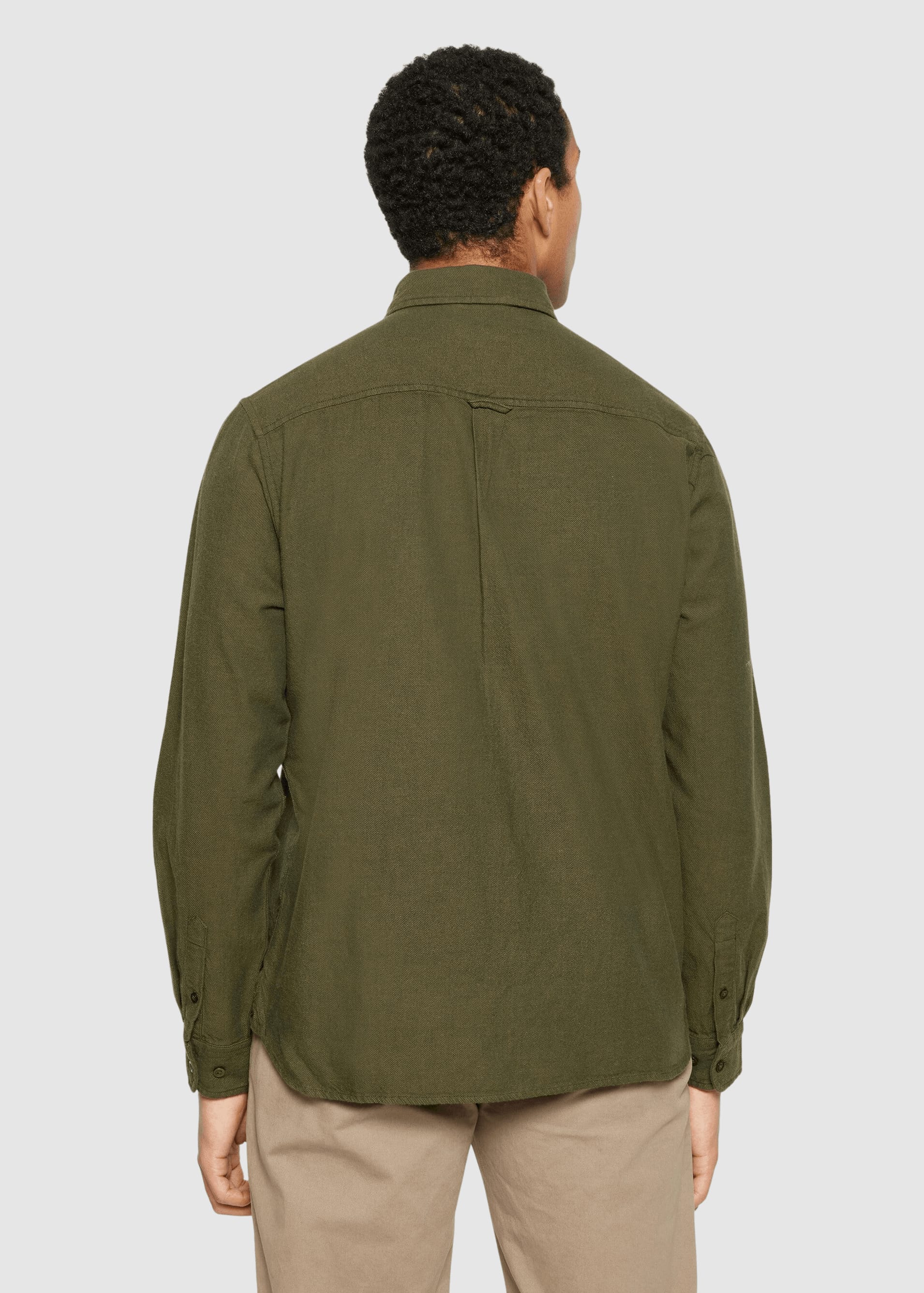 knowledge-cotton-apparel-dune-regular-flannel-shirt-forrest-night-2.jpeg Dune Regular Flannel Shirt Forrest Night