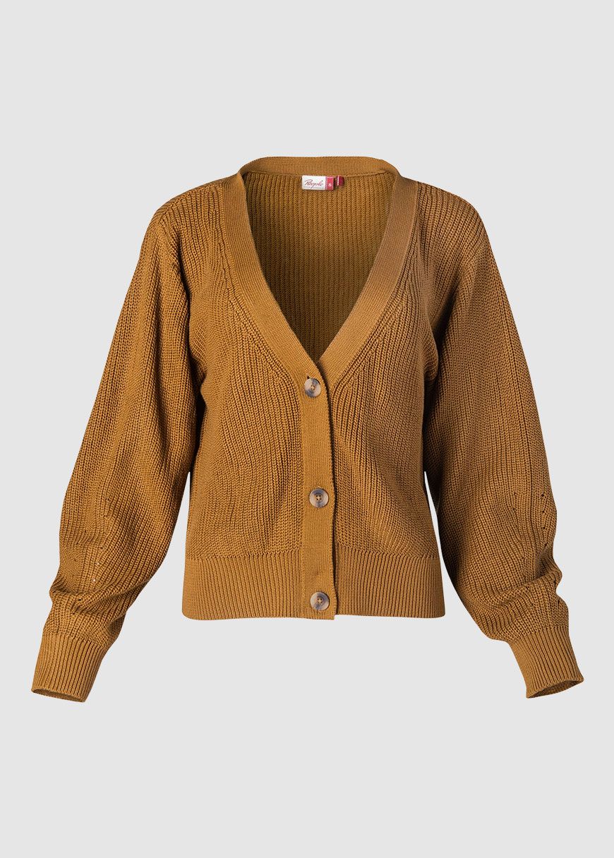 Rippstrick Strickjacke