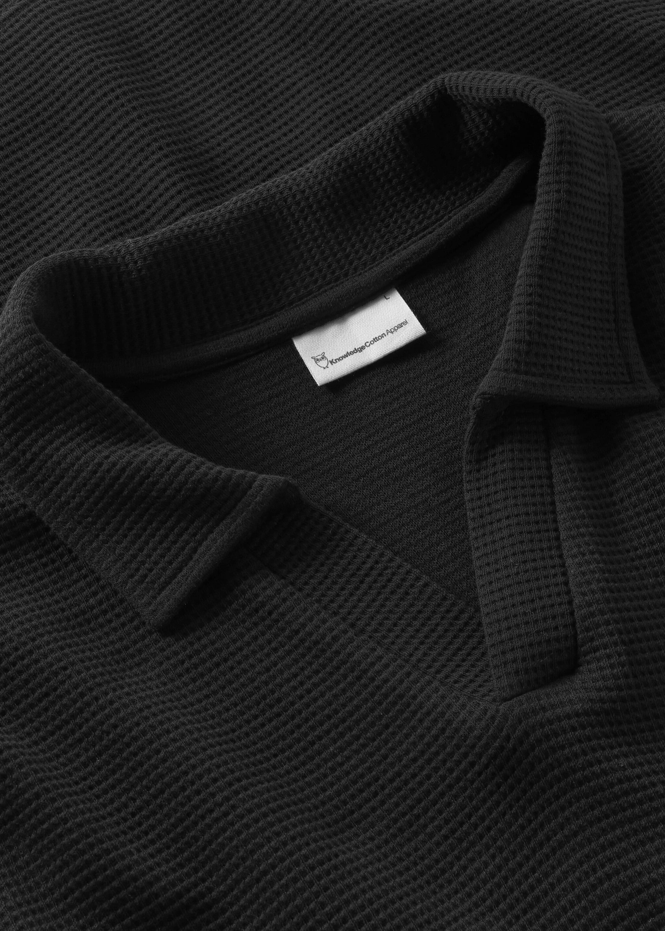 Waffle Polo Black Jet Waffle Polo Black Jet