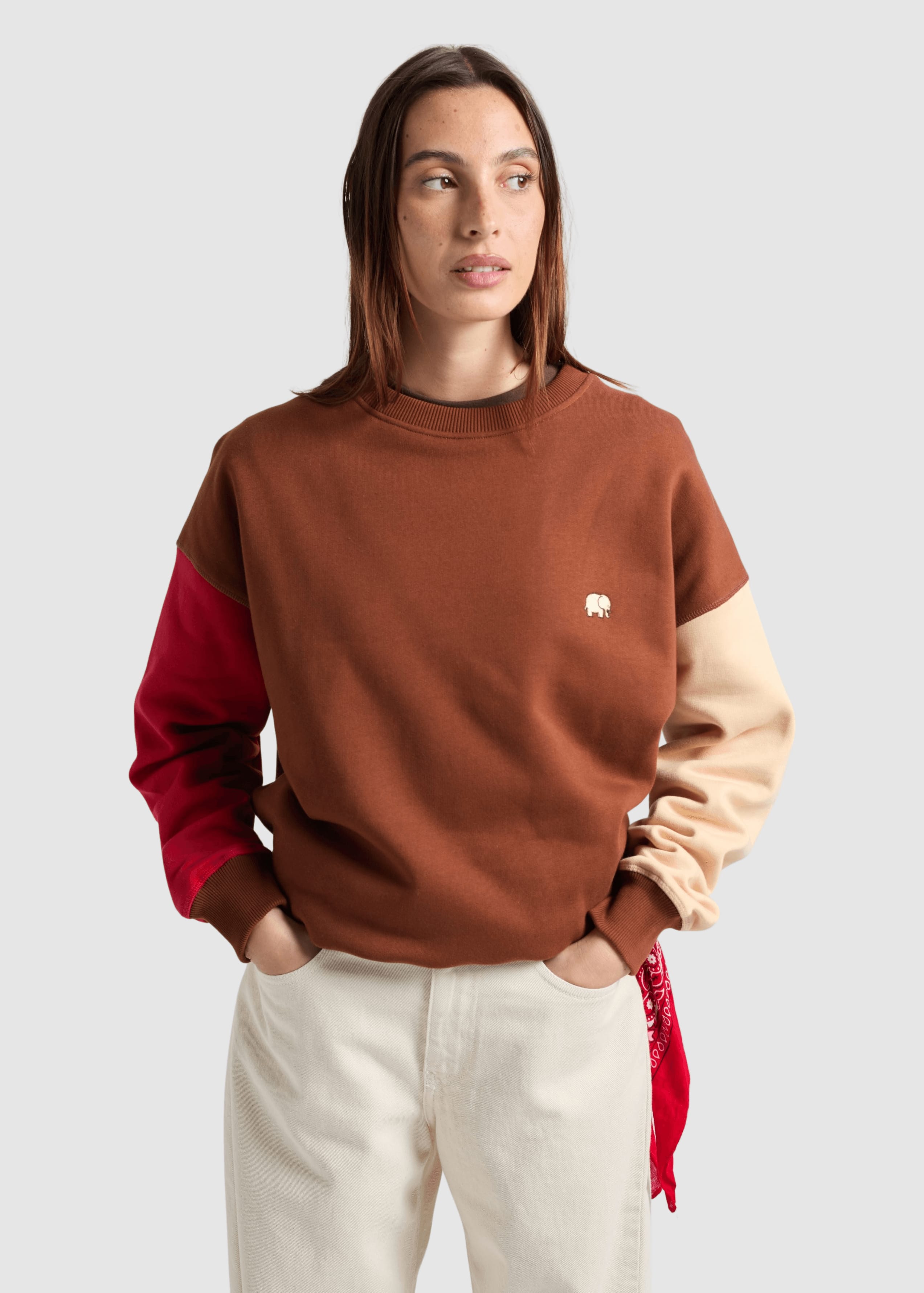 trendsplant-women-s-color-block-sweatshirt-cherry-mahogany-brown-1.jpeg Women's Color Block Sweatshirt Cherry Mahogany Brown