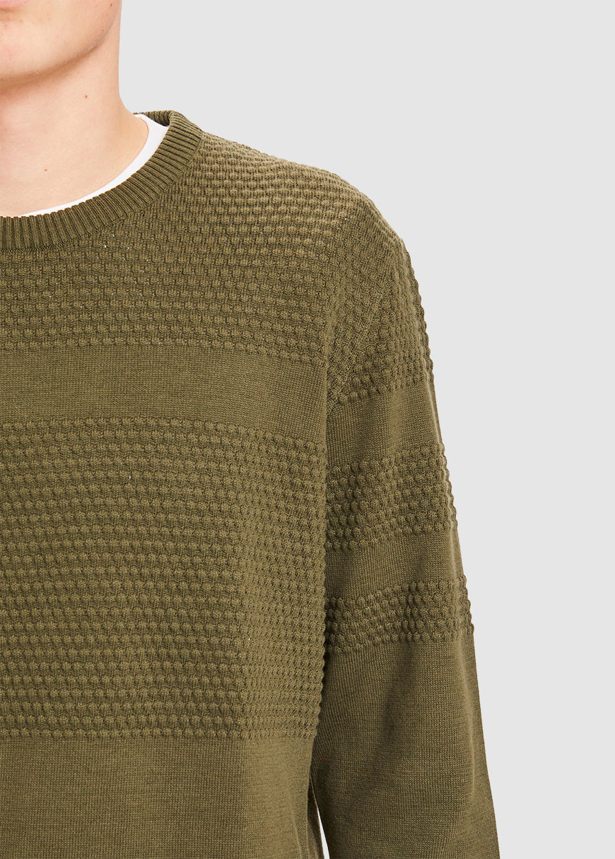 Field Bobble Knit Crew Neck