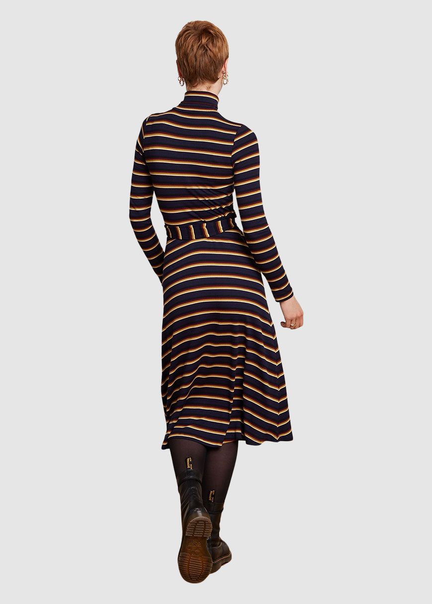 Rollneck Dress Century Stripe Rollneck Dress Century Stripe