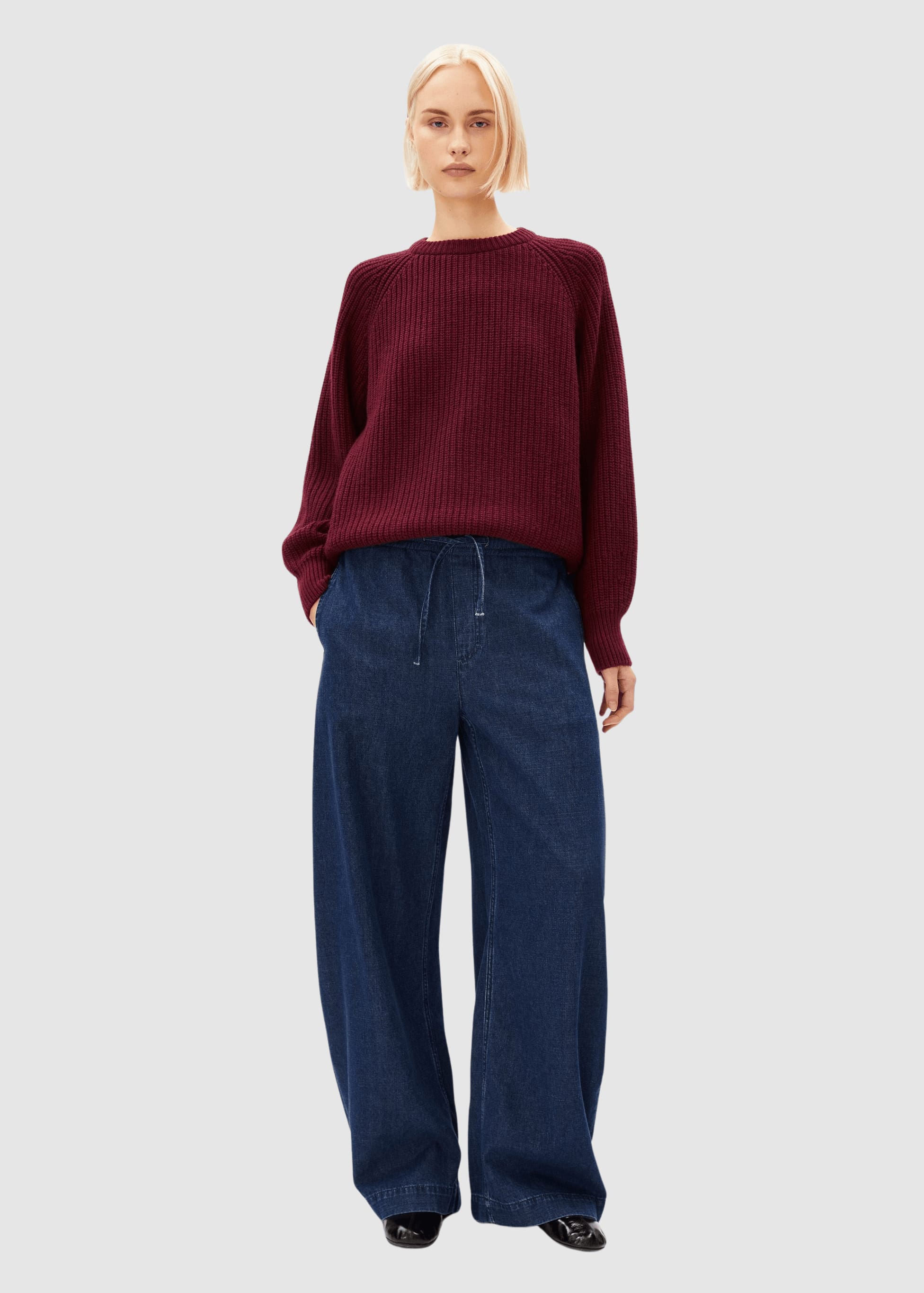 armedangels-rib-knit-sweater-velvet-red-5.jpeg Rib Knit Sweater Velvet Red