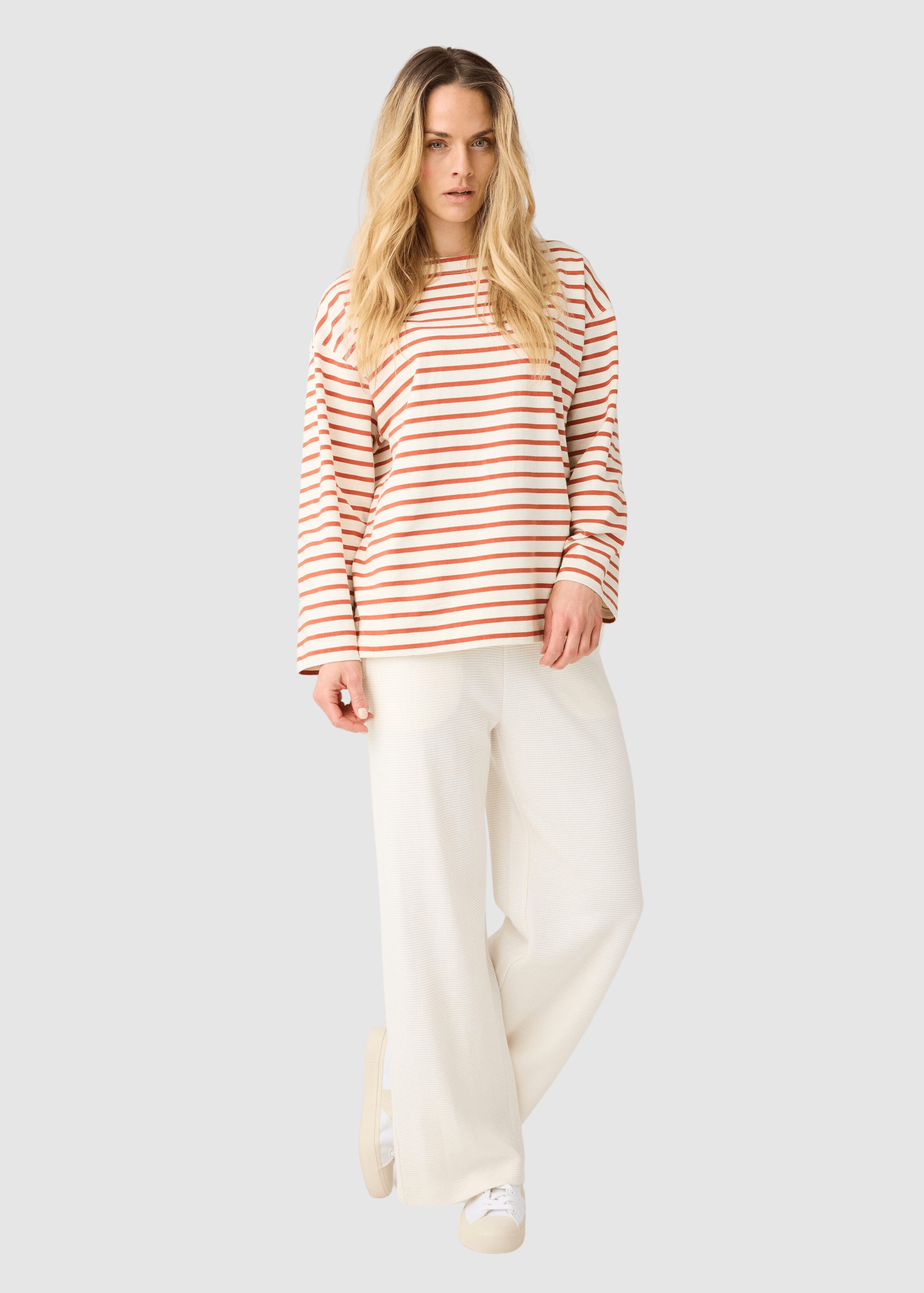 Stripe Long Sleeve T-Shirt Red Stripe Stripe Long Sleeve T-Shirt Red Stripe