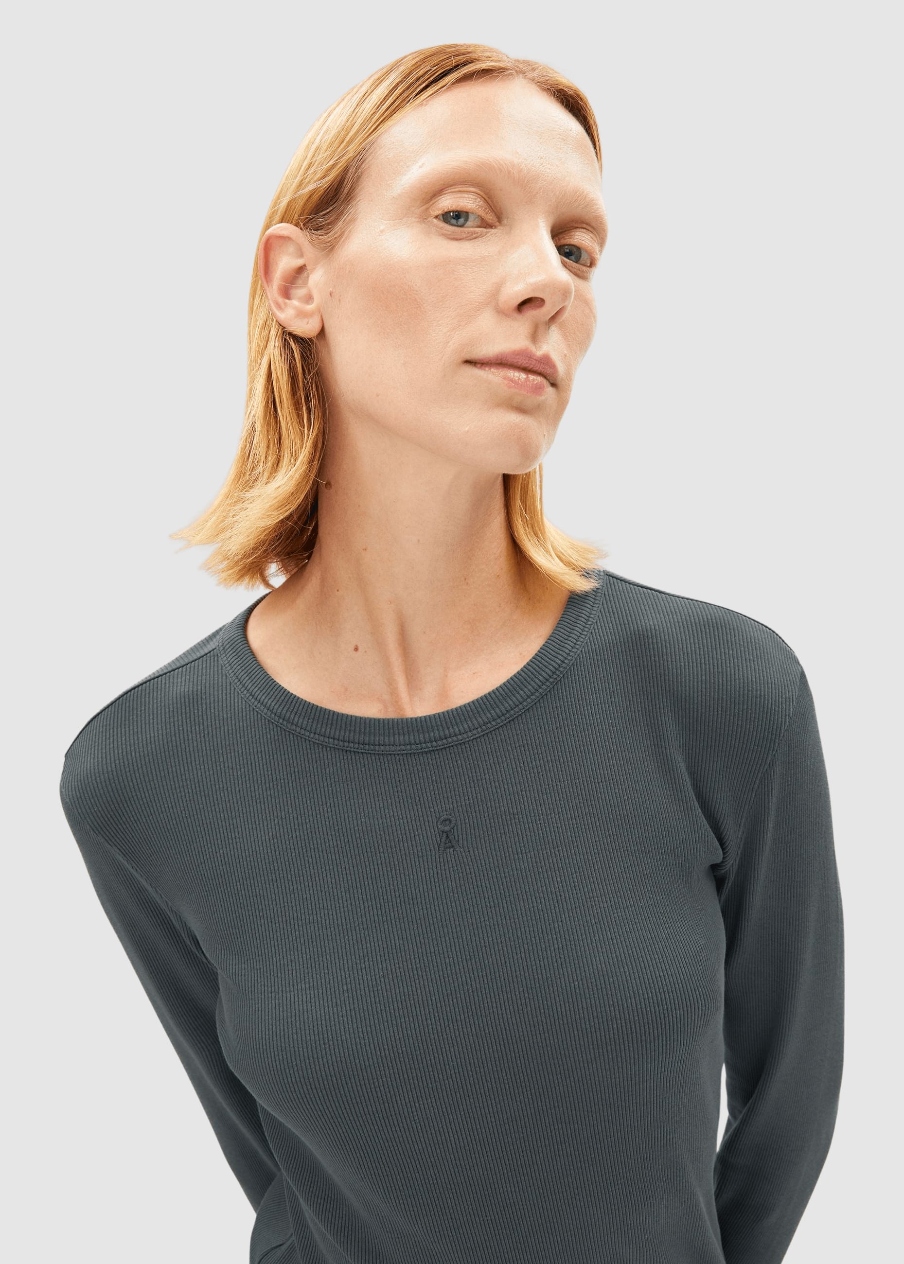 Gmt Dye Rib Longsleeve Space Steel Gmt Dye Rib Longsleeve Space Steel