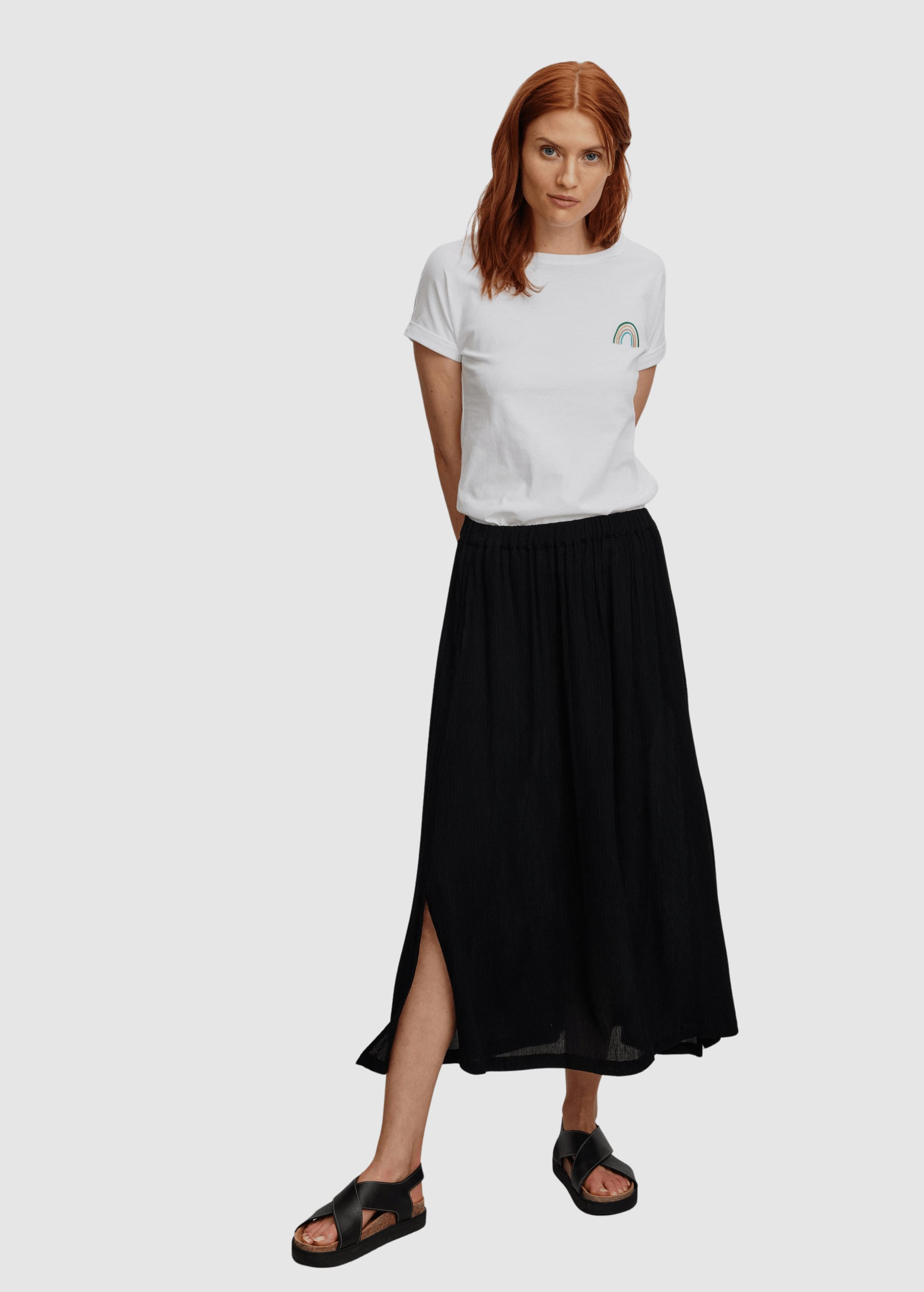 Skirt Peach Black