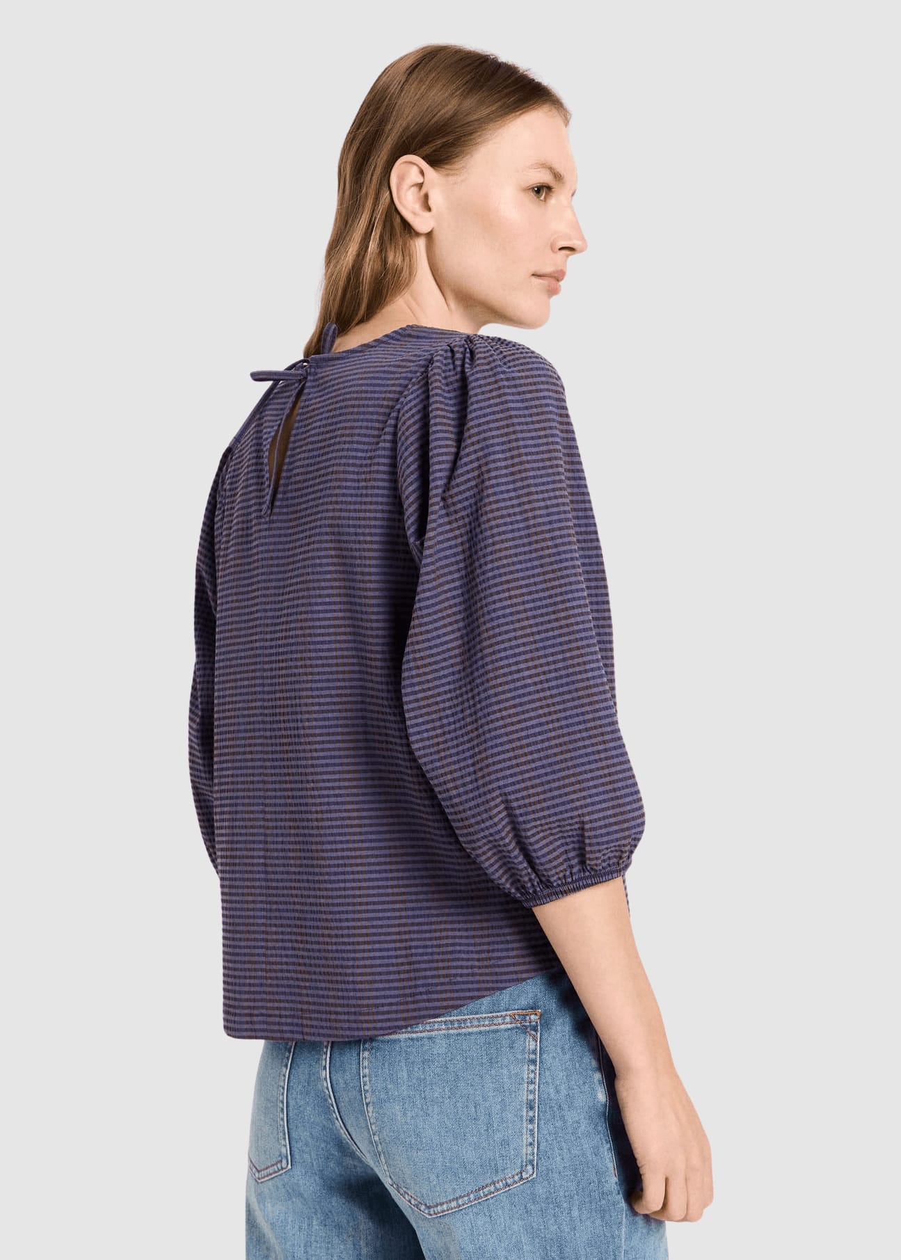 lanius-koeln-bluse-ocs-blue-brown-3.jpeg Bluse Ocs Blue / Brown