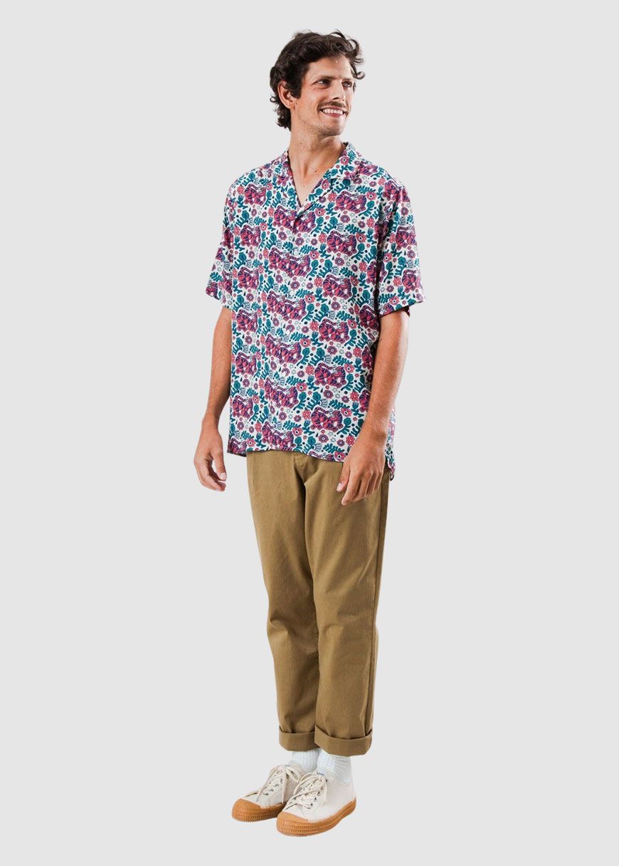 Asis Percales Tigris Aloha Shirt