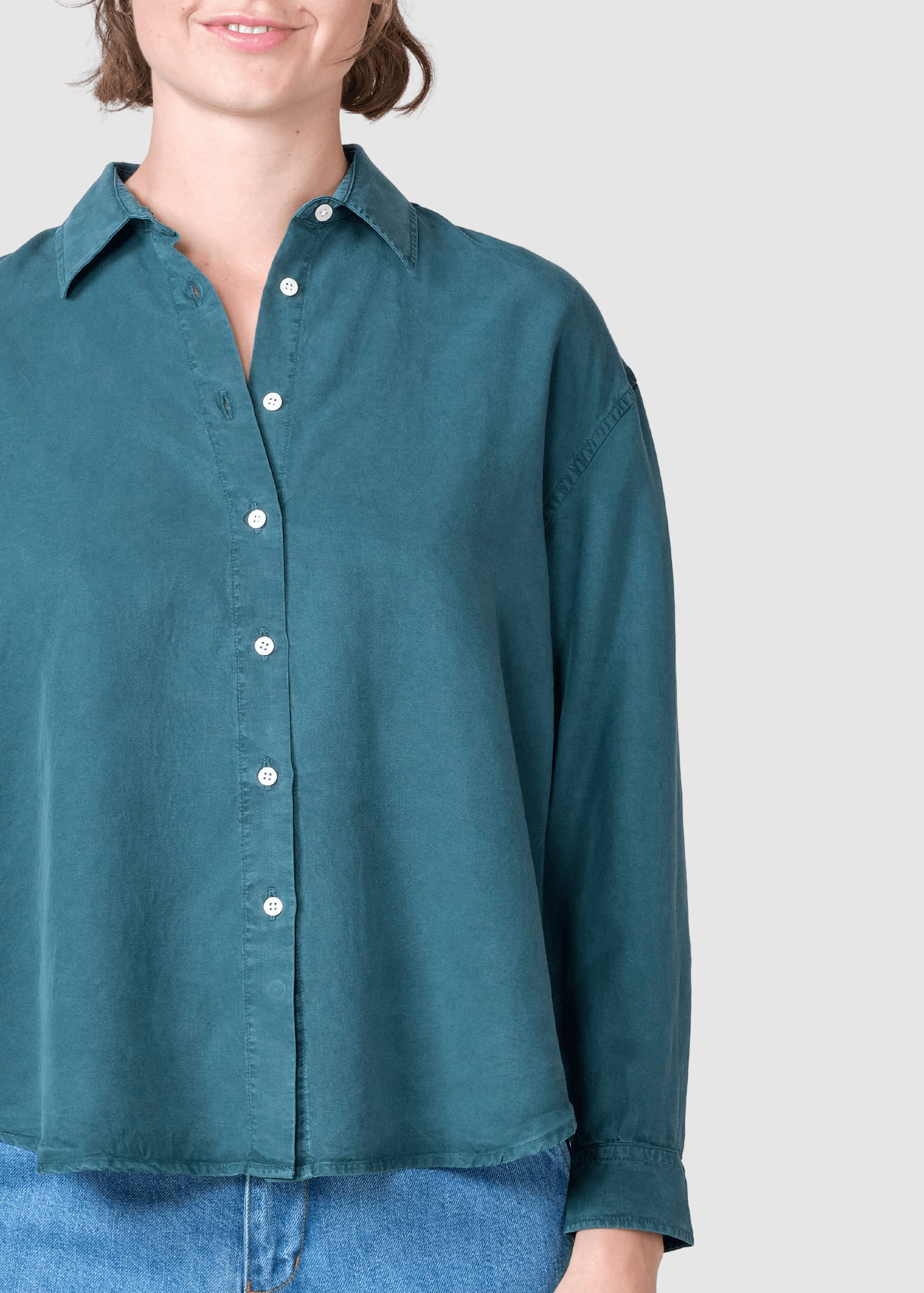 Ofelia Short Shirt Moss Green