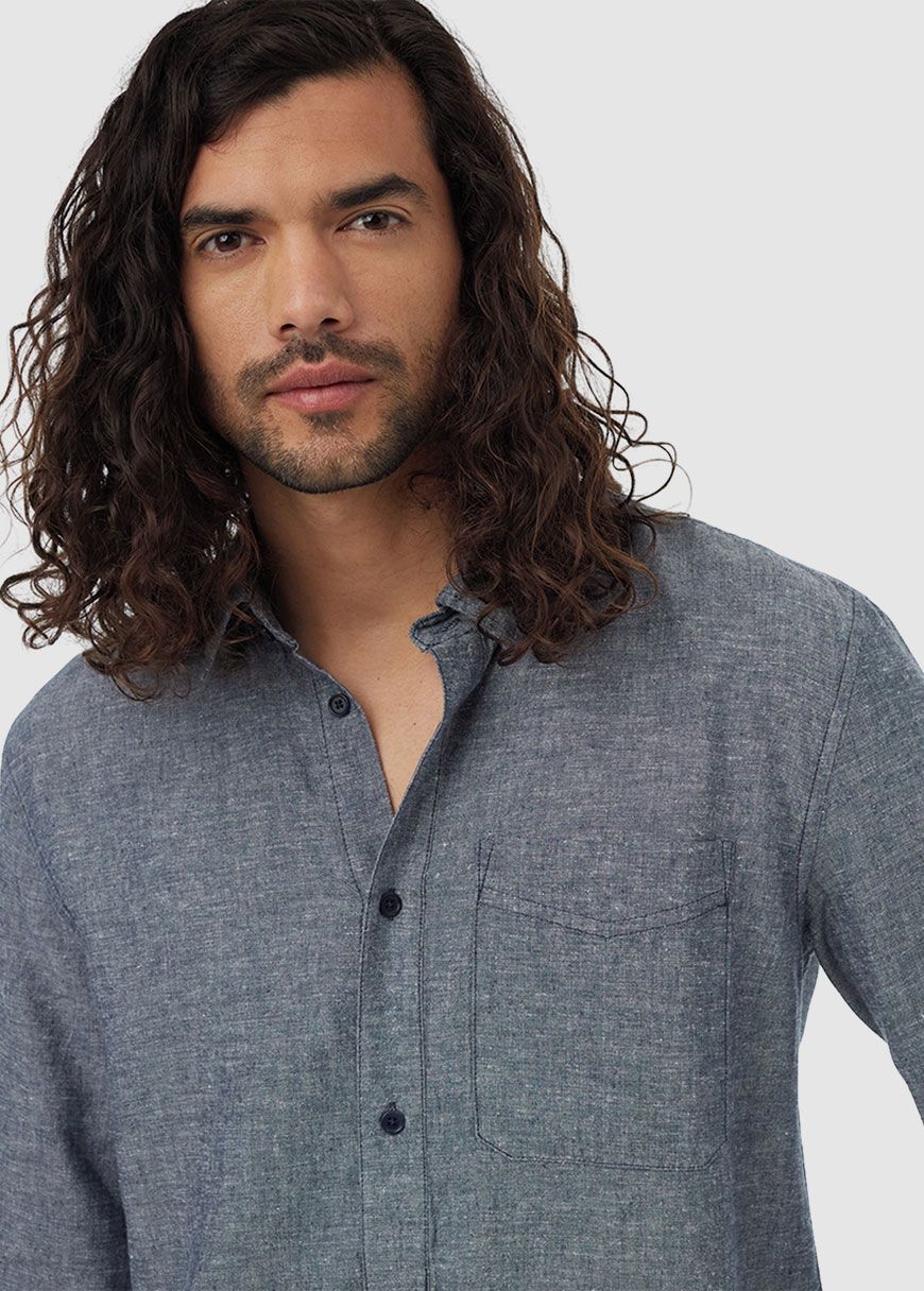 M Hemp Button Front Shirt M Hemp Button Front Shirt
