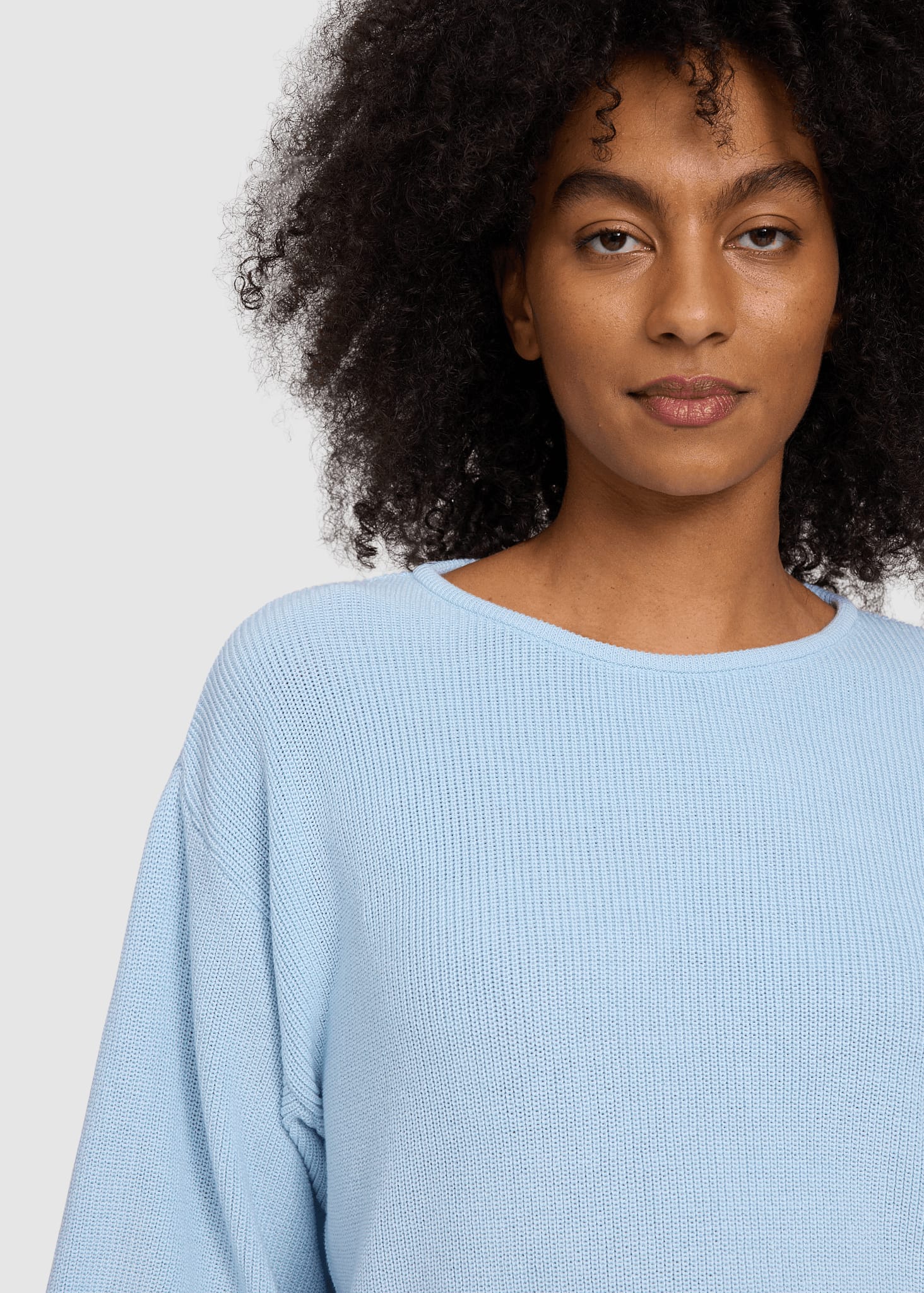 Half Sleeve Knit Jumper Dream Blue Half Sleeve Knit Jumper Dream Blue