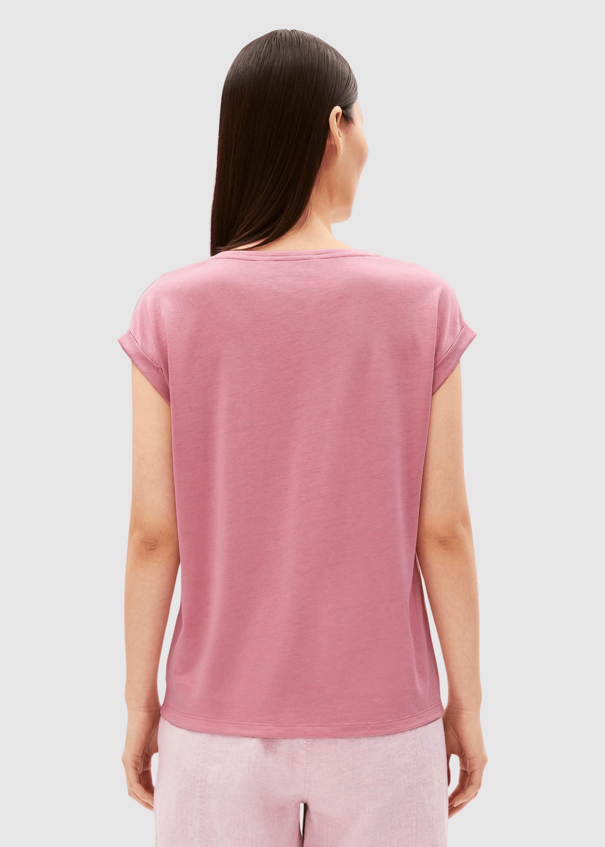 Jilaana T-Shirt Washed Berry Jilaana T-Shirt Washed Berry