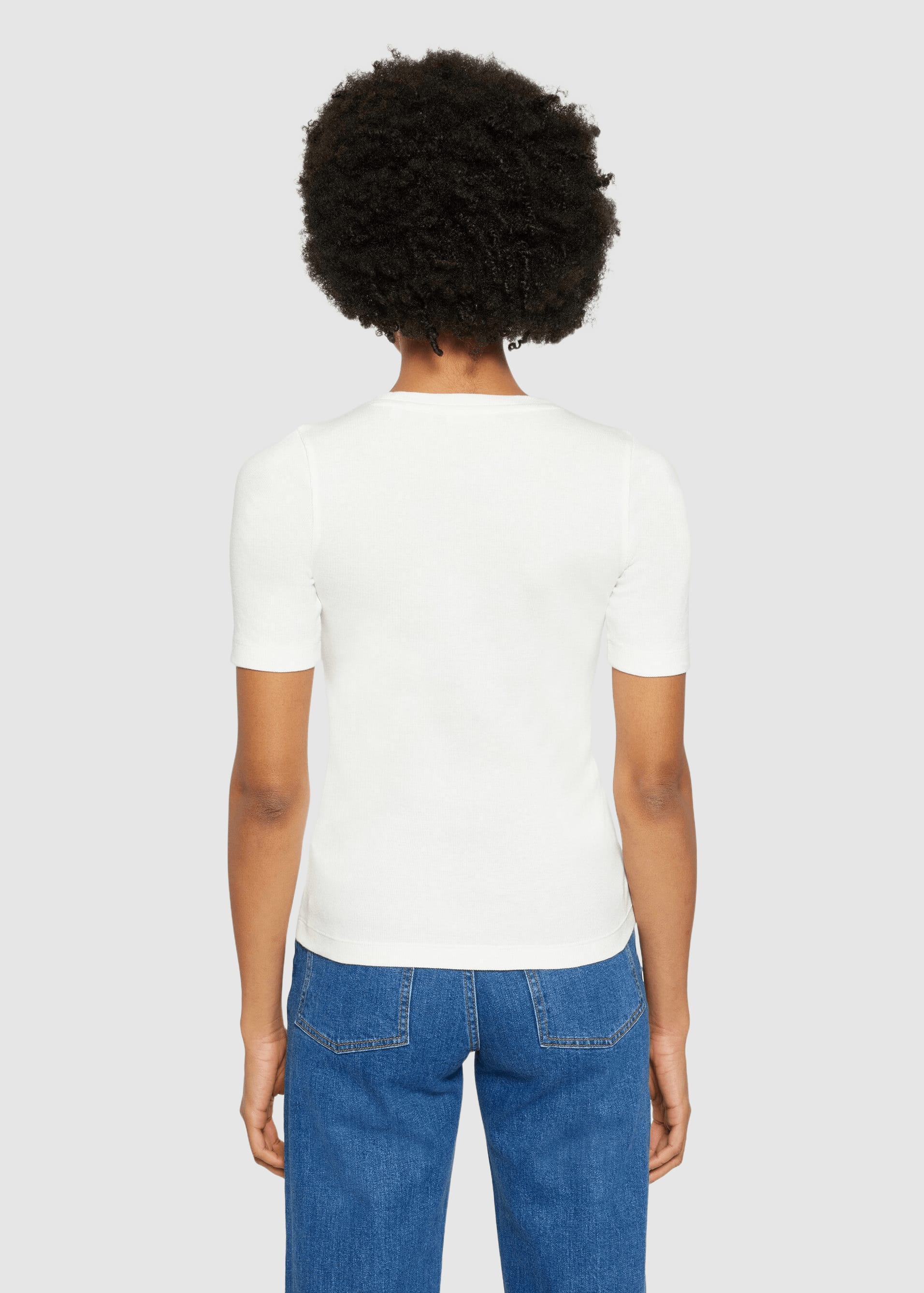 knowledge-cotton-apparel-rib-t-shirt-star-white-2.jpeg Rib T-Shirt Star White