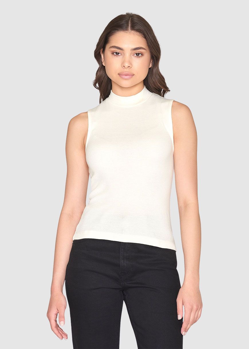 High Neck Rib Top High Neck Rib Top