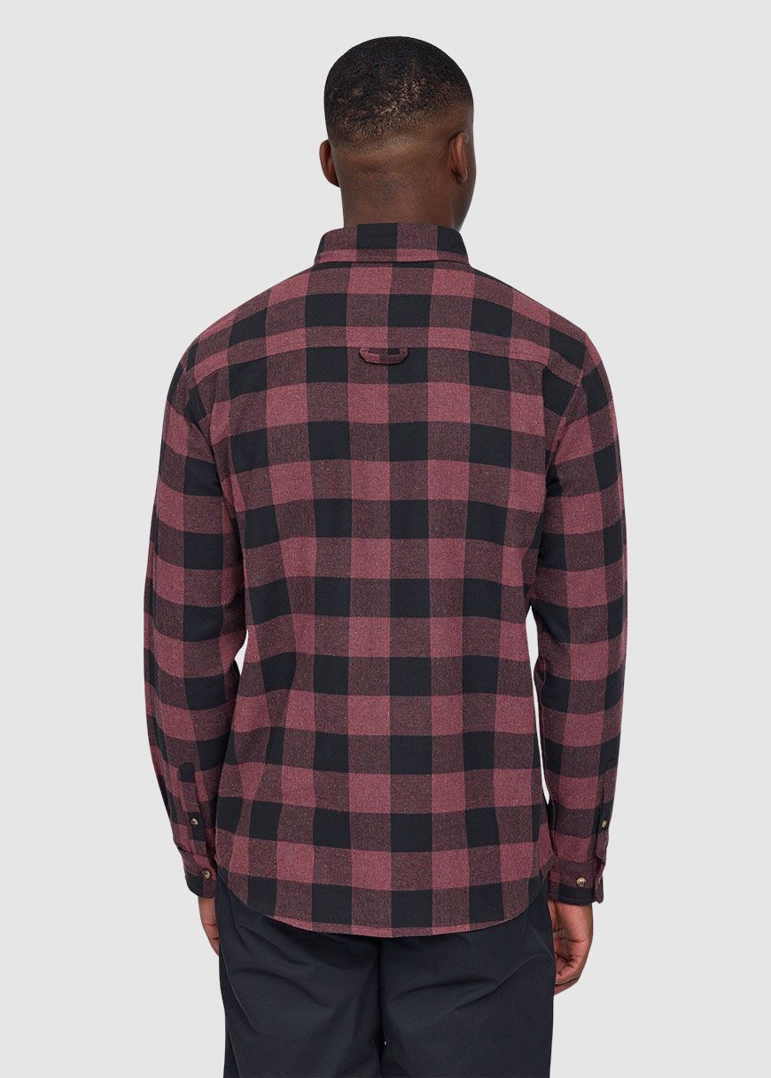mazine_checked_flannel_shirt_AW_25_MAZ_25302505_Eggplant_Black_Mel_2_2bdafdeea5 Checked Flannel Shirt