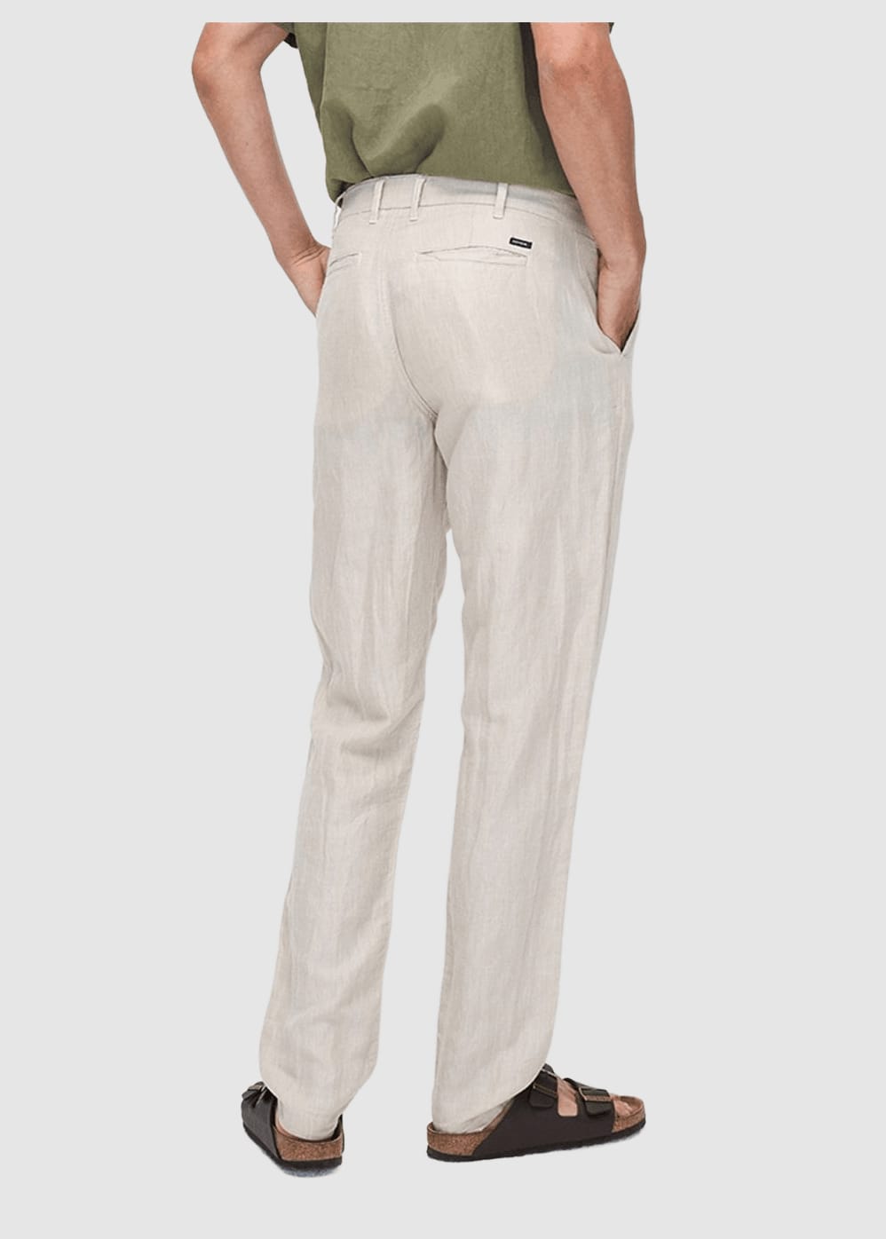 Darren Linen Pant Solid Oatmeal Darren Linen Pant Solid Oatmeal