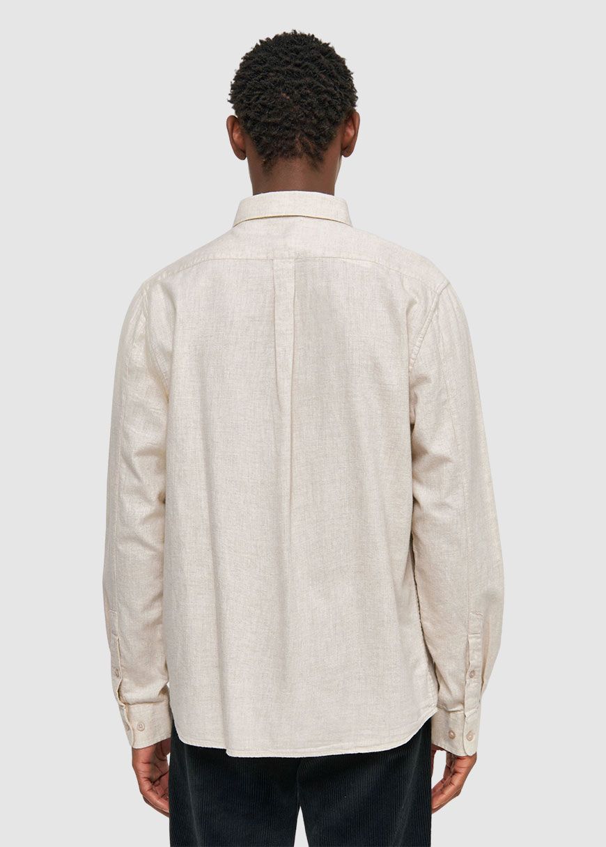 Regular Fit Melangé Flannel Shirt