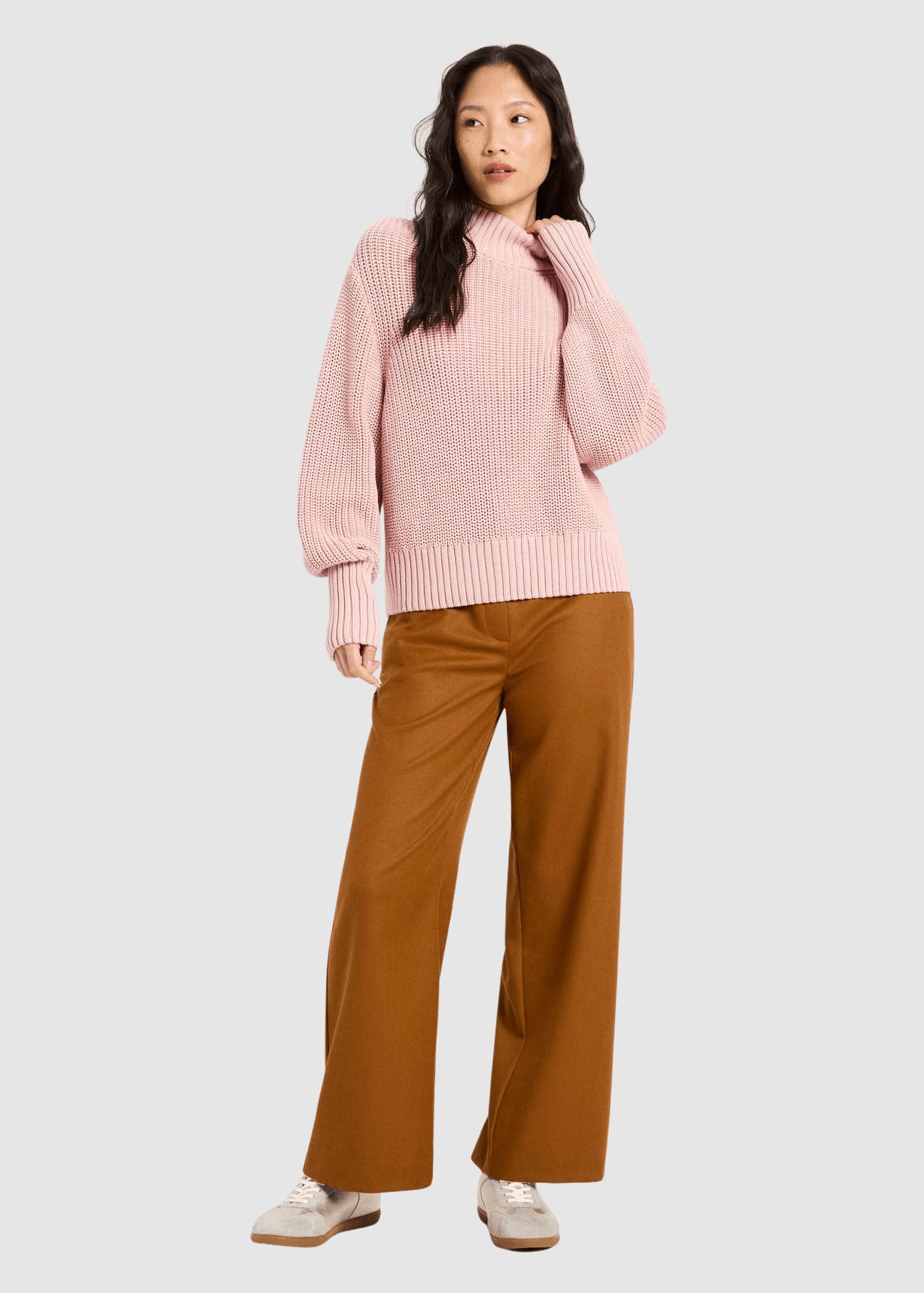 Grobstrickpullover Rose