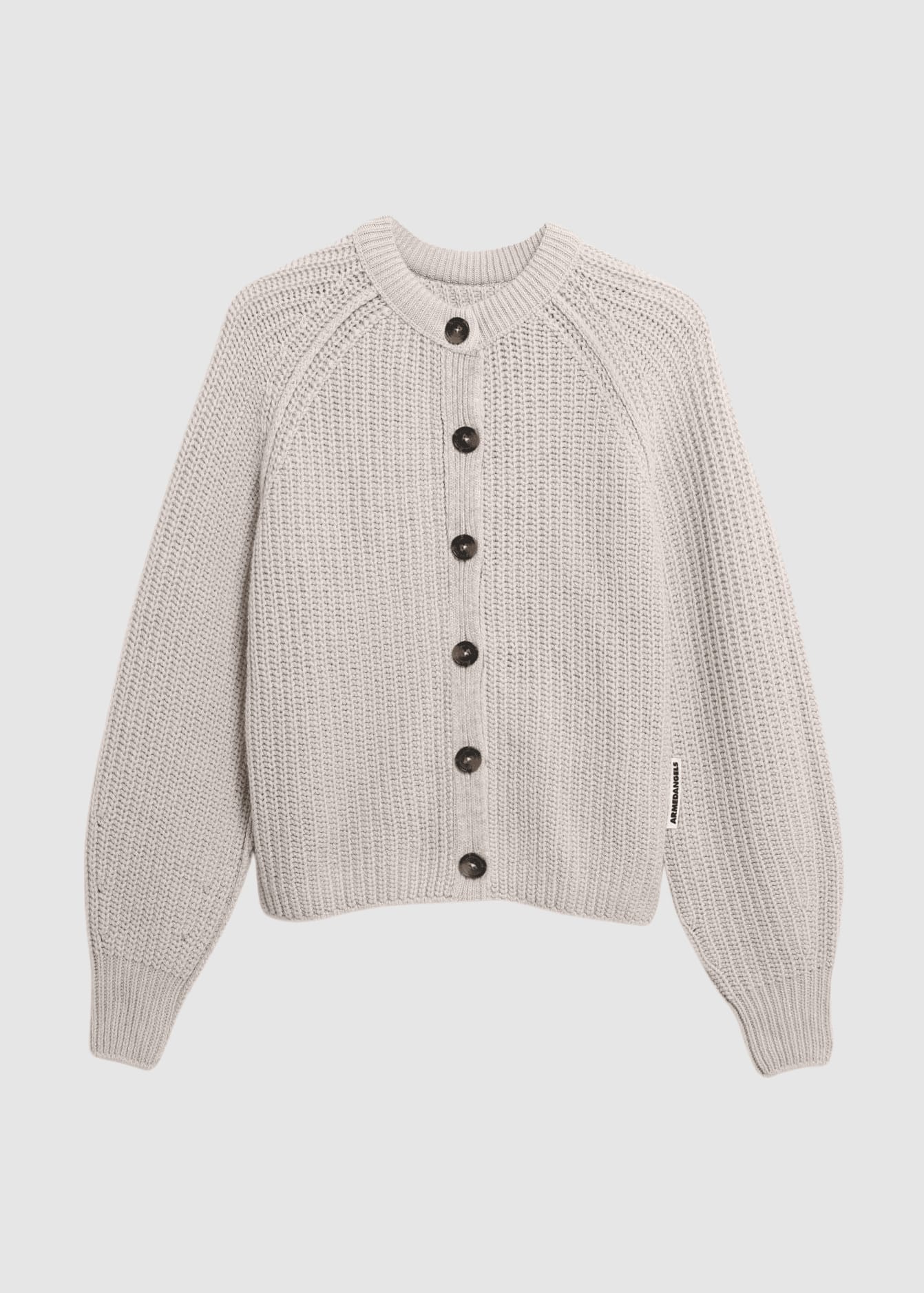 Rib Knit Cardigan Honey Melange
