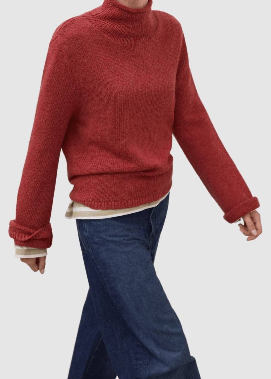 Kira Knit Woman Dark Orange