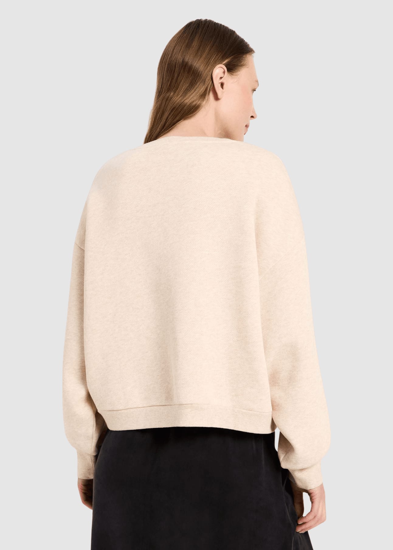 lanius-koeln-statementsweatshirt-creme-melange-brown-3.jpeg Statementsweatshirt Creme Melange/ Brown