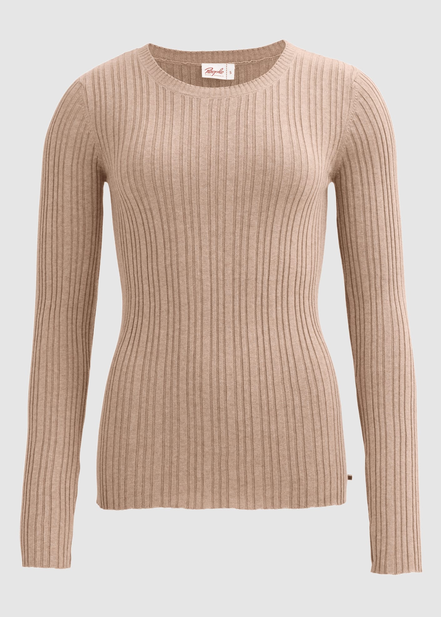 people-wear-organic-rippstrick-pullover-beige-m-lange-1.jpeg Rippstrick-Pullover Beige Mélange