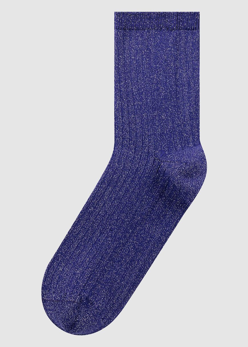 Single Pack Rib Lurex Socks Single Pack Rib Lurex Socks