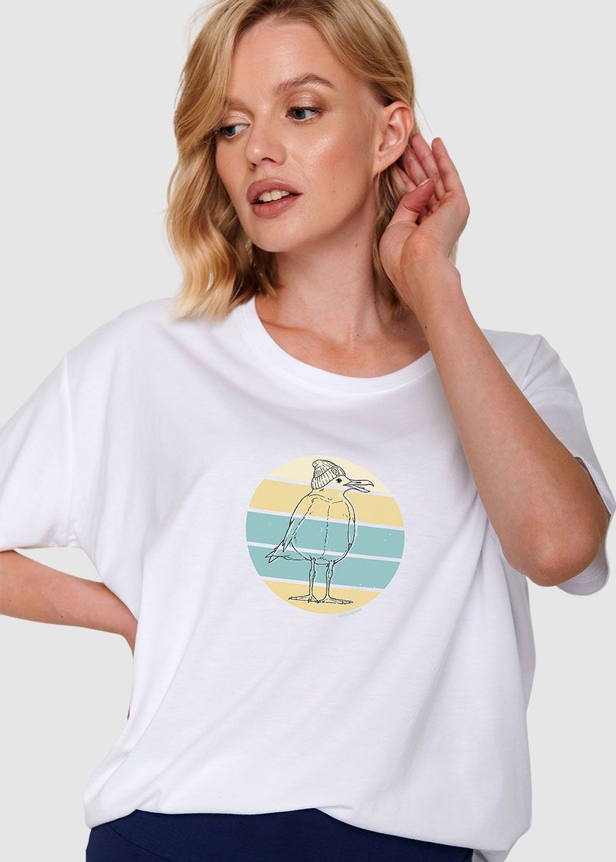 Animal Seagull Stripes Feel