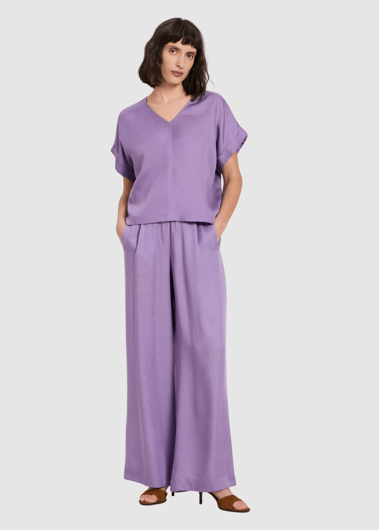 Blusenshirt Aus Tencel Purple Haze Blusenshirt Aus Tencel Purple Haze