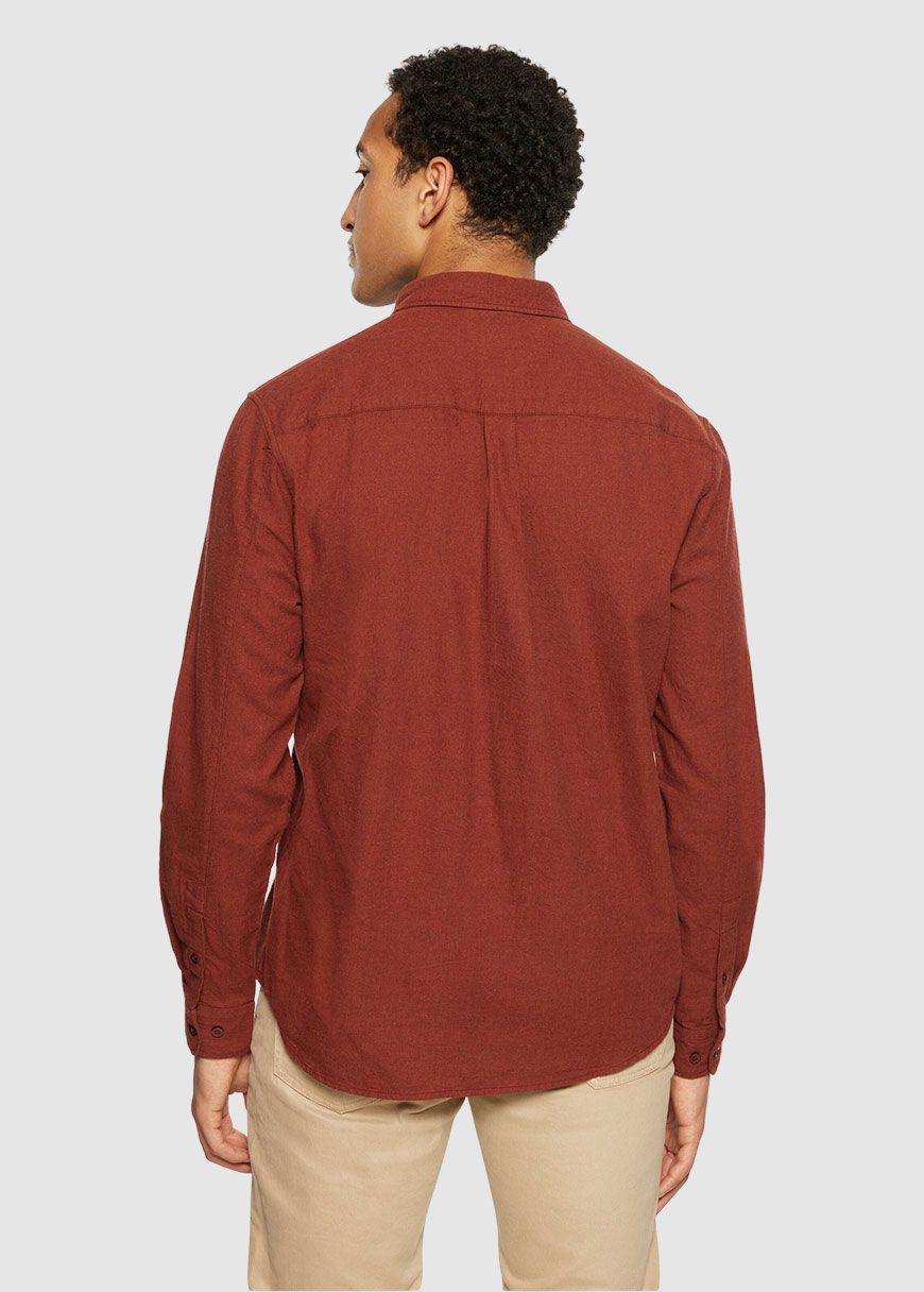 Regular Fit Melangé Flannel Shirt Regular Fit Melangé Flannel Shirt