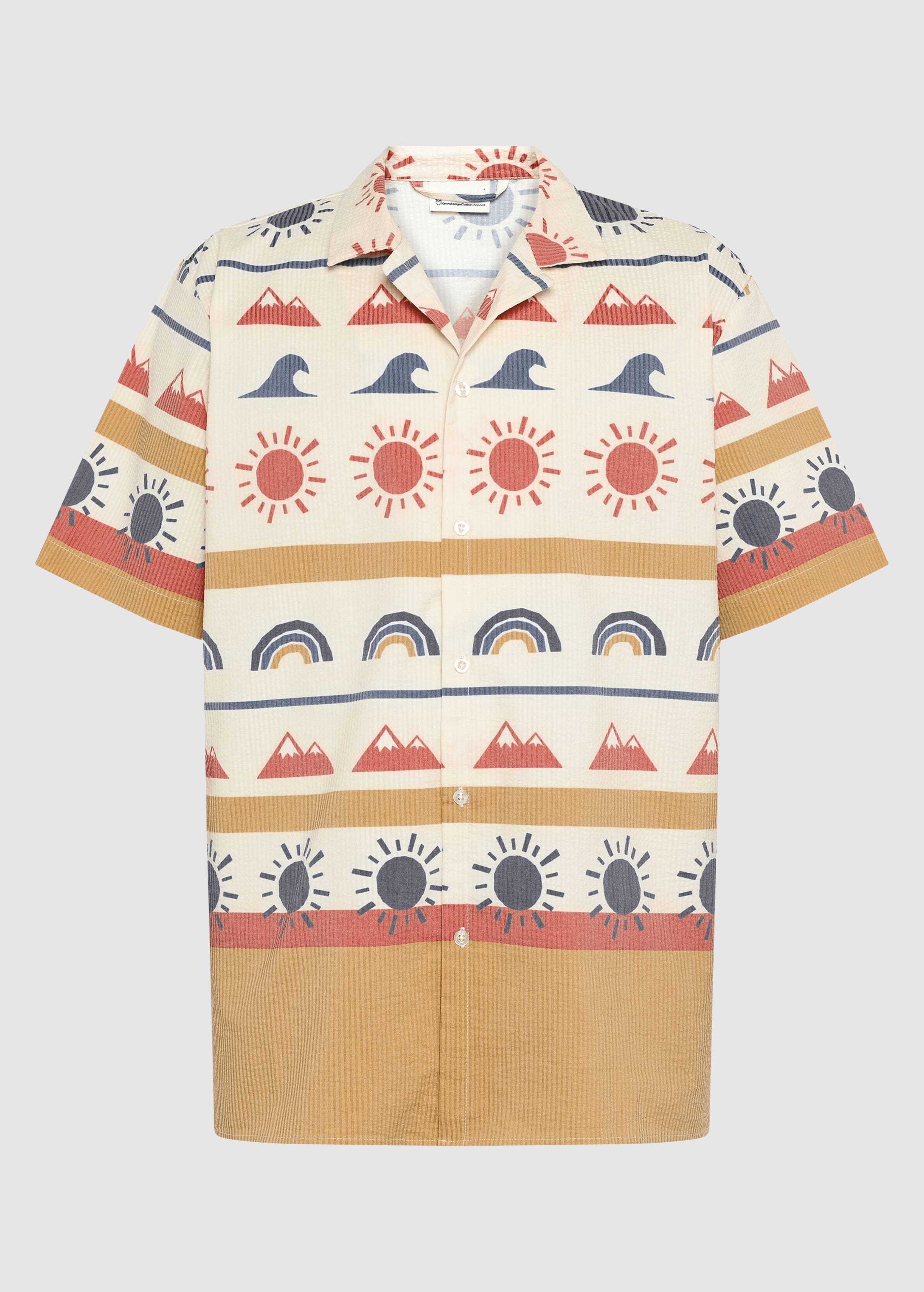 Relaxed Print Short Sleeve Shirt Multi Color Aop Relaxed Print Short Sleeve Shirt Multi Color Aop