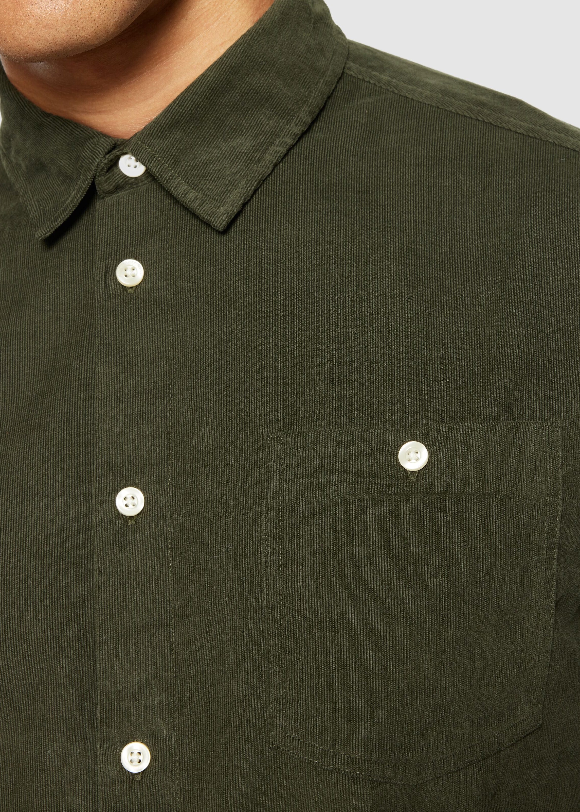 Dune Regular Corduroy Shirt Forrest Night