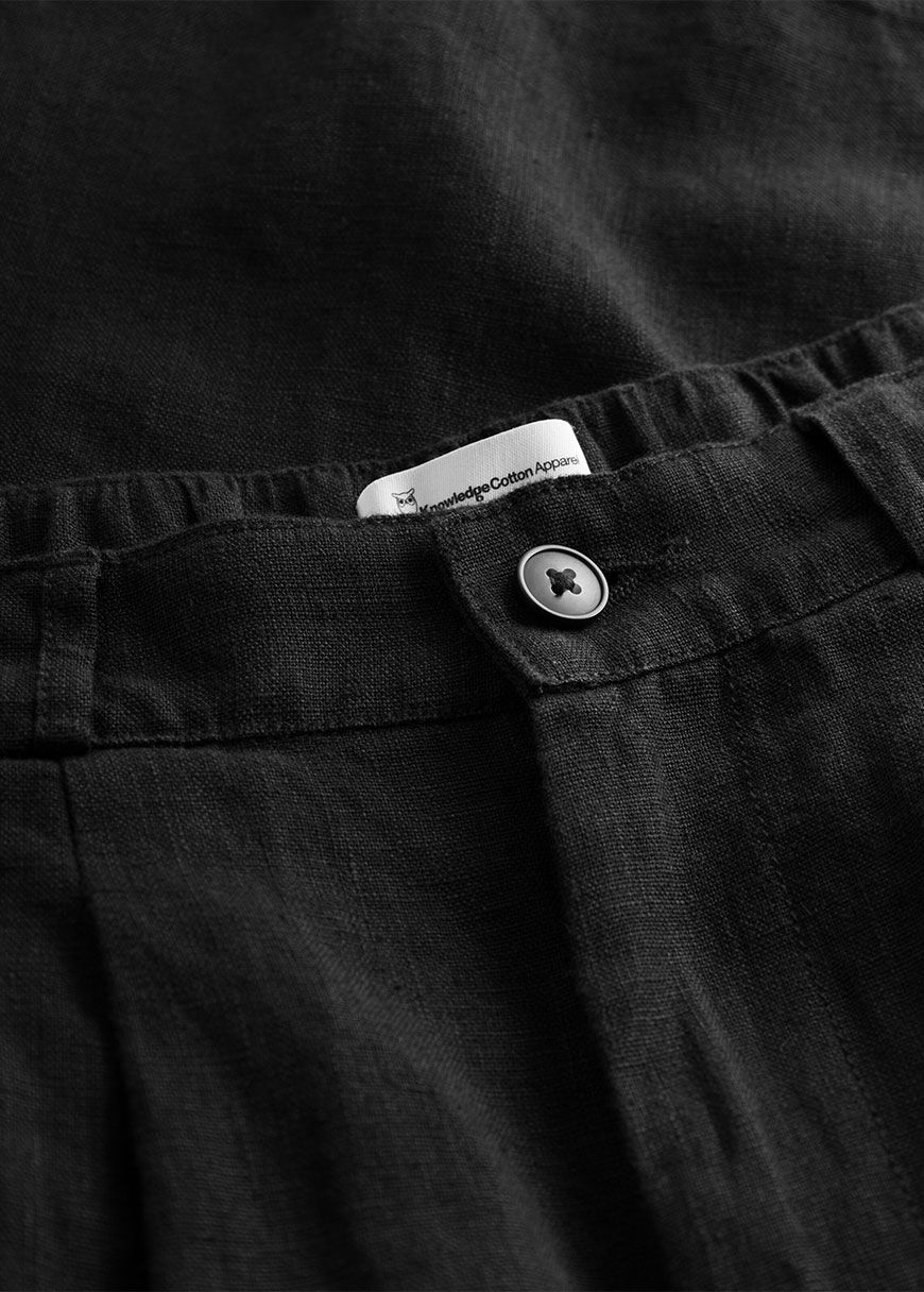 Natural Linen Baggy Shorts