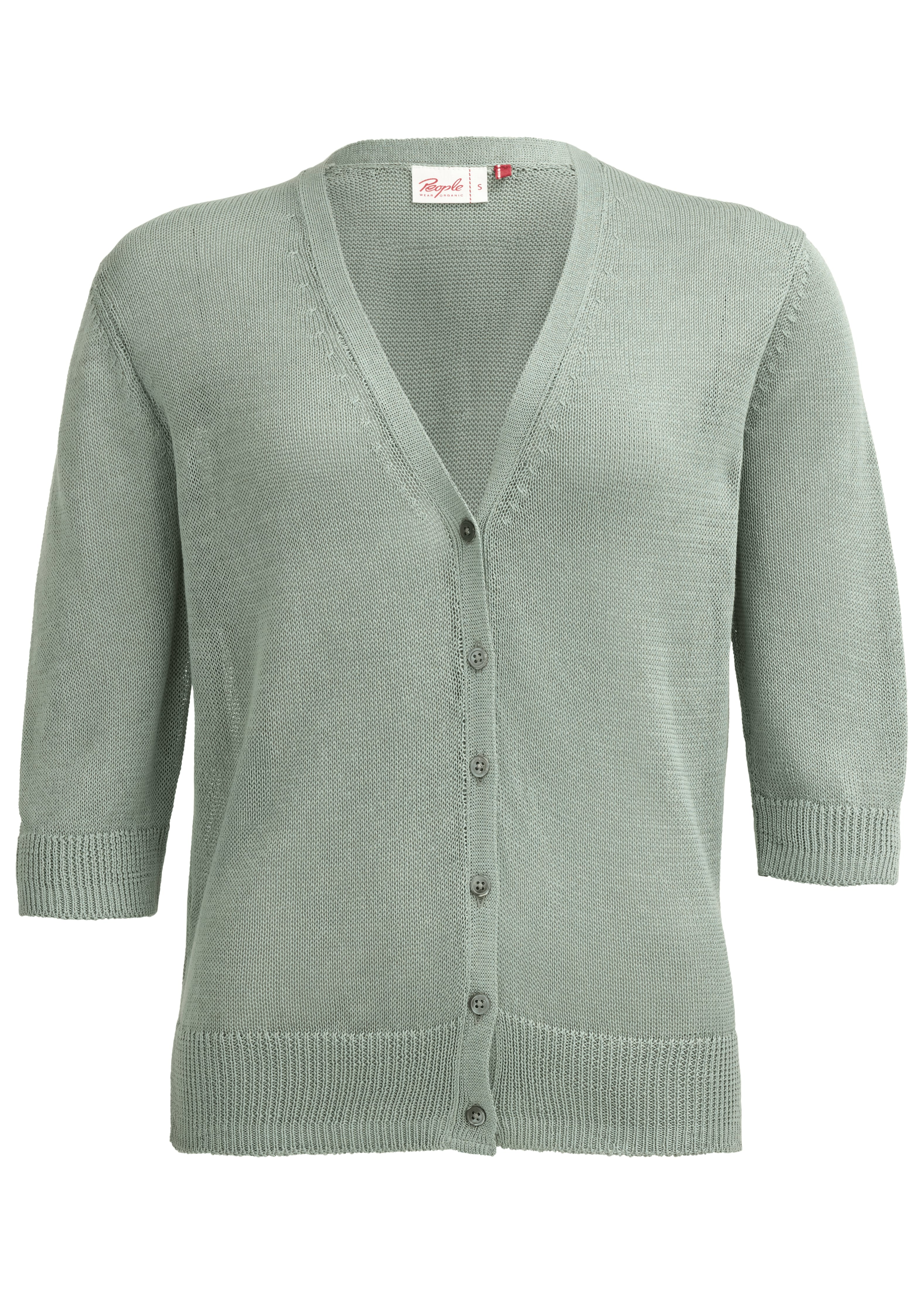 Strickjacke Kurzarm Salbei Strickjacke Kurzarm Salbei