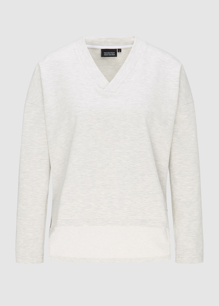 Casual V-Neck Sweatshirt