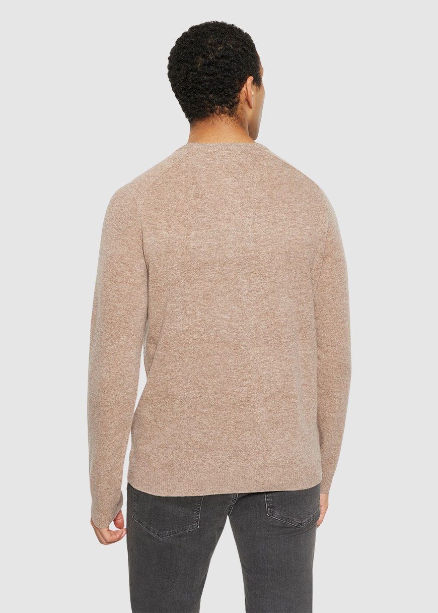 knowledge_cotton_apparel_lambswool_crew_neck_AW_25_KCA_80624_1336_Kelp_Melange_2_522af34a1f Lambswool Crew Neck